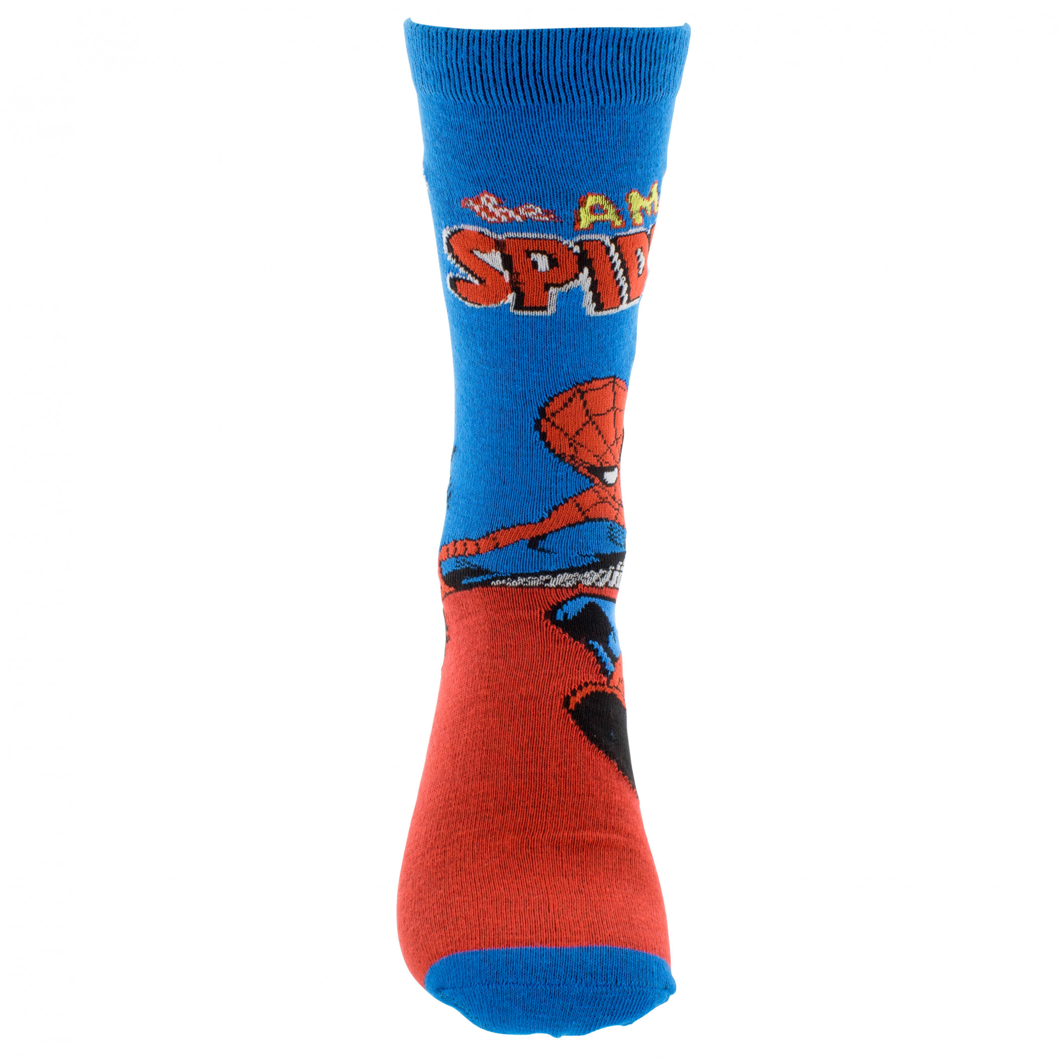 Spider-Man Retro Character Cover Crew Socks