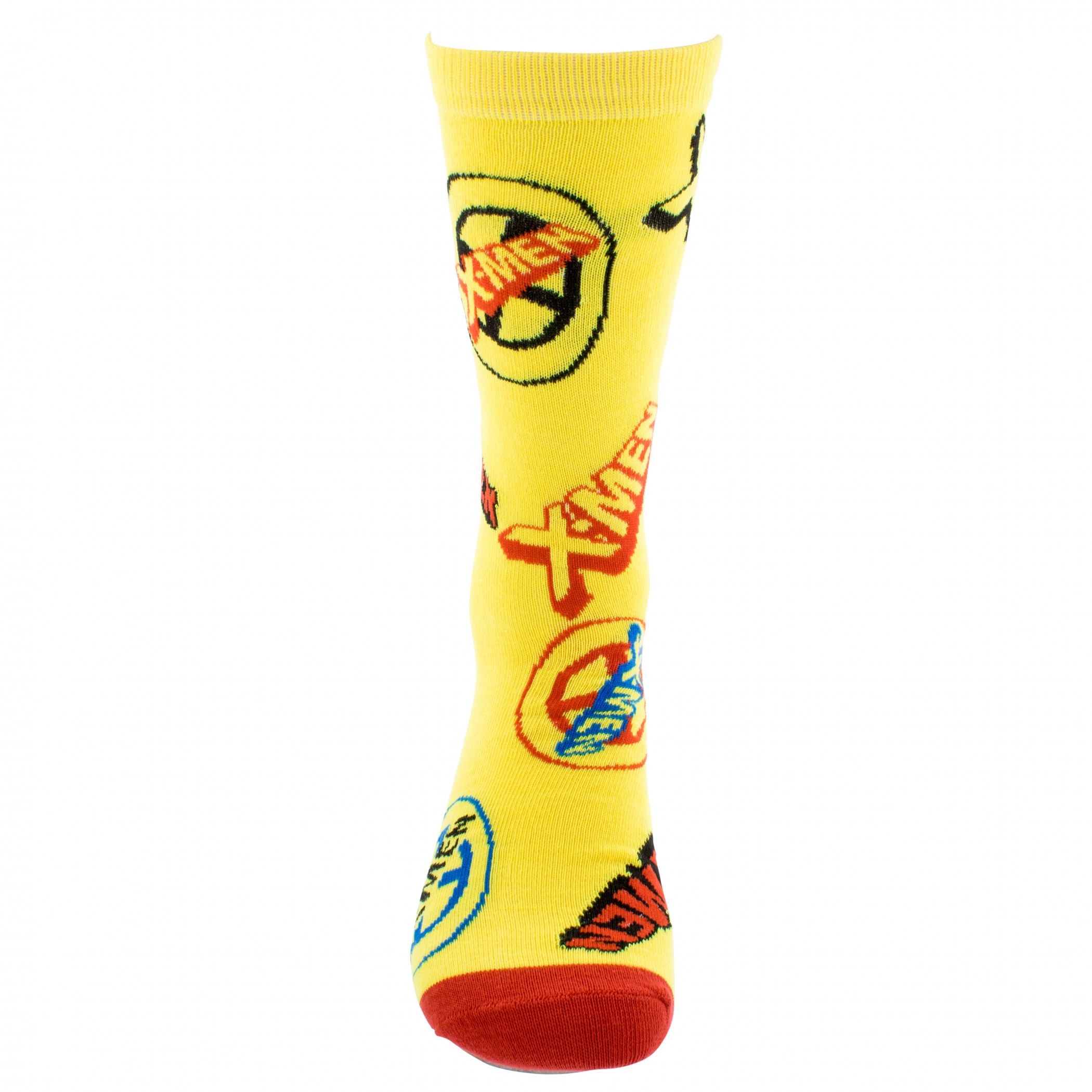 X-Men Various Logo Collage Crew Socks