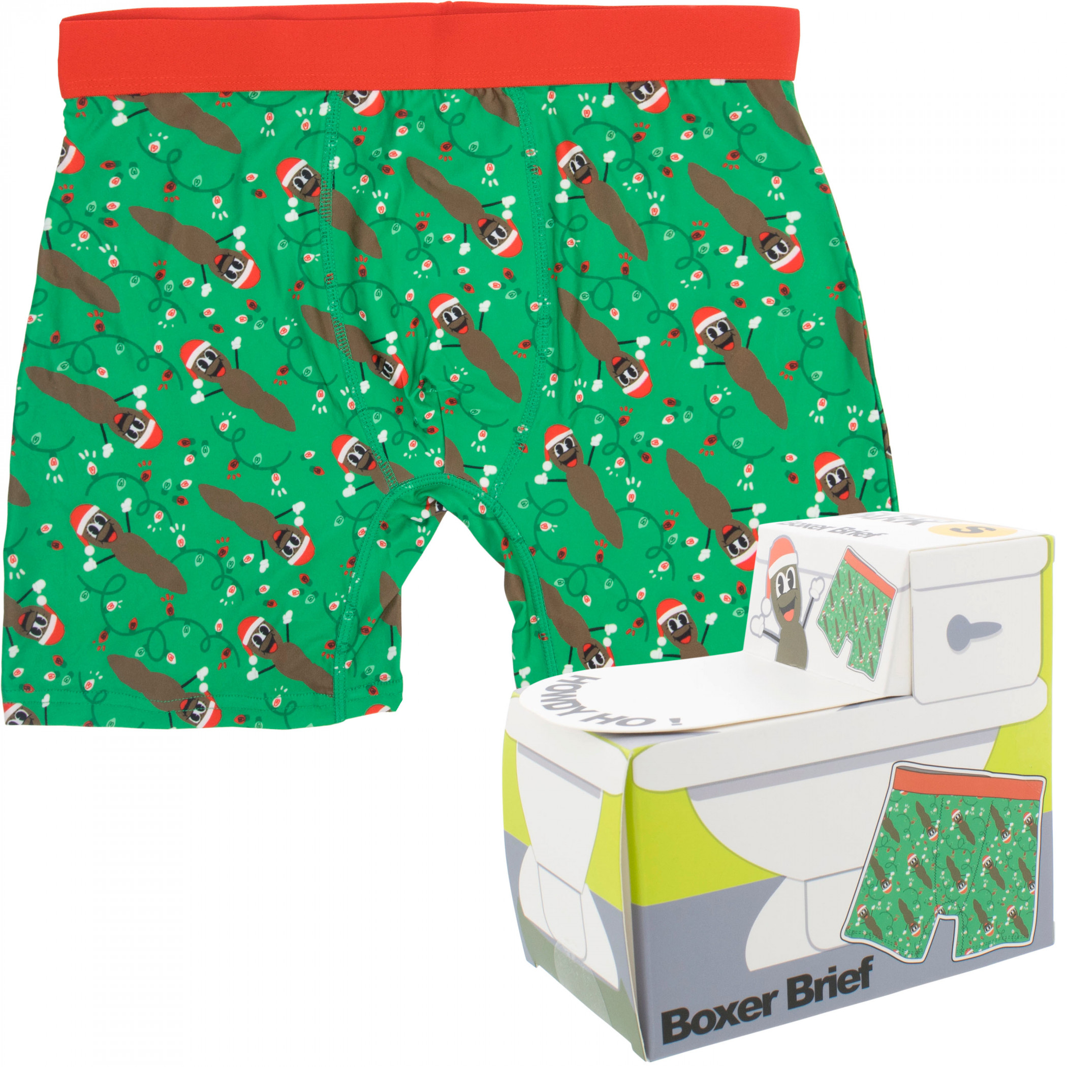 South Park Mr. Hanky Santa Hat Men's Boxer Briefs in Toilet Box