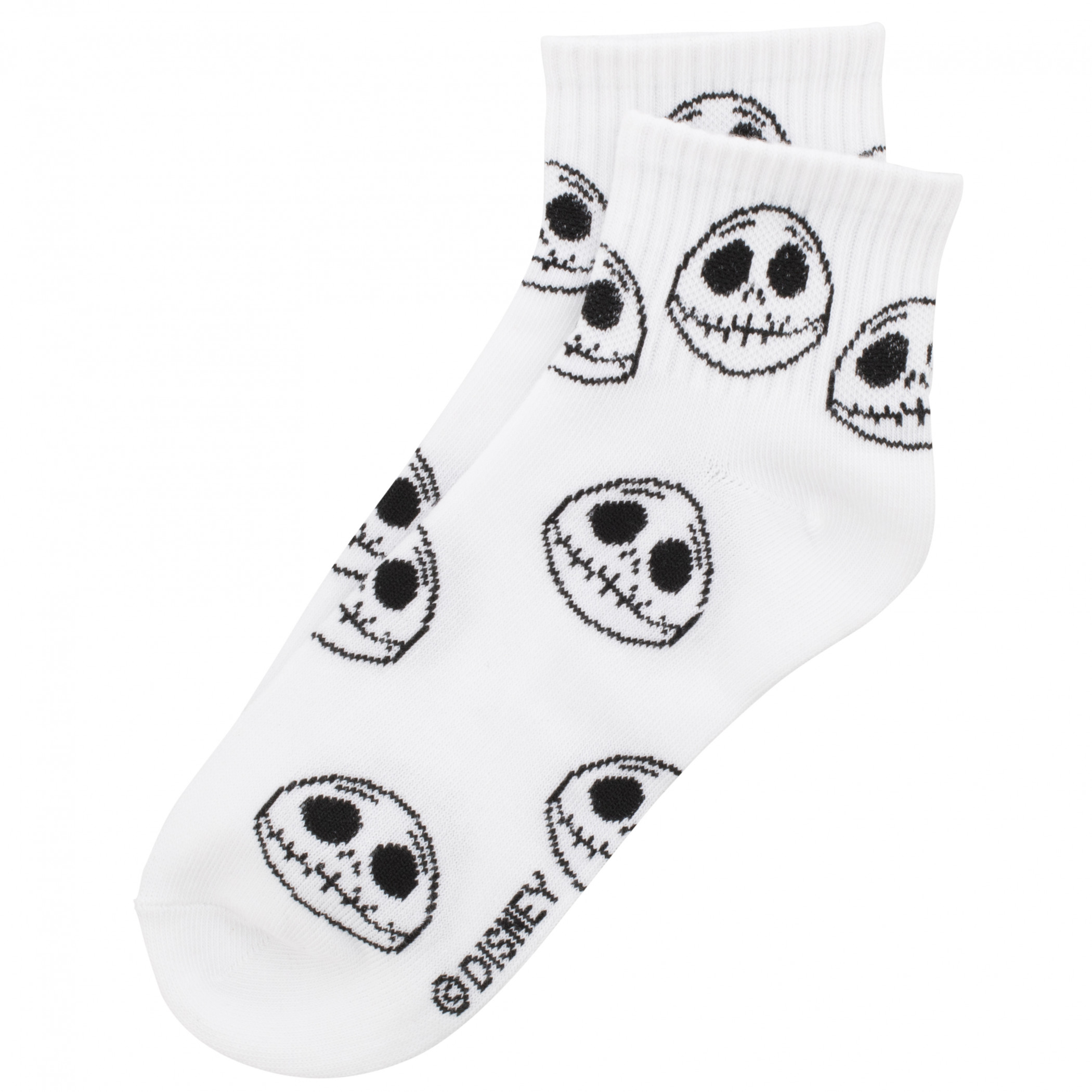 Nightmare Before Christmas Jack Skellington Women's 8-Pair Mid Crew Socks