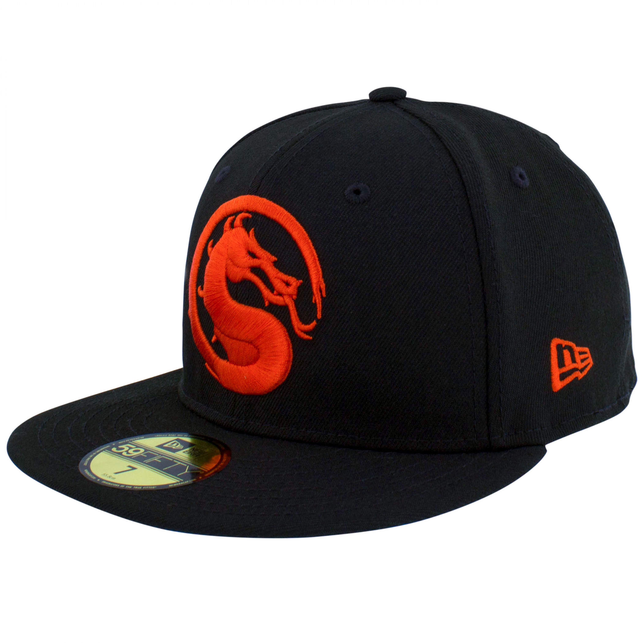 Mortal Kombat Logo New Era 59Fifty Fitted Hat SuperHeroStuff