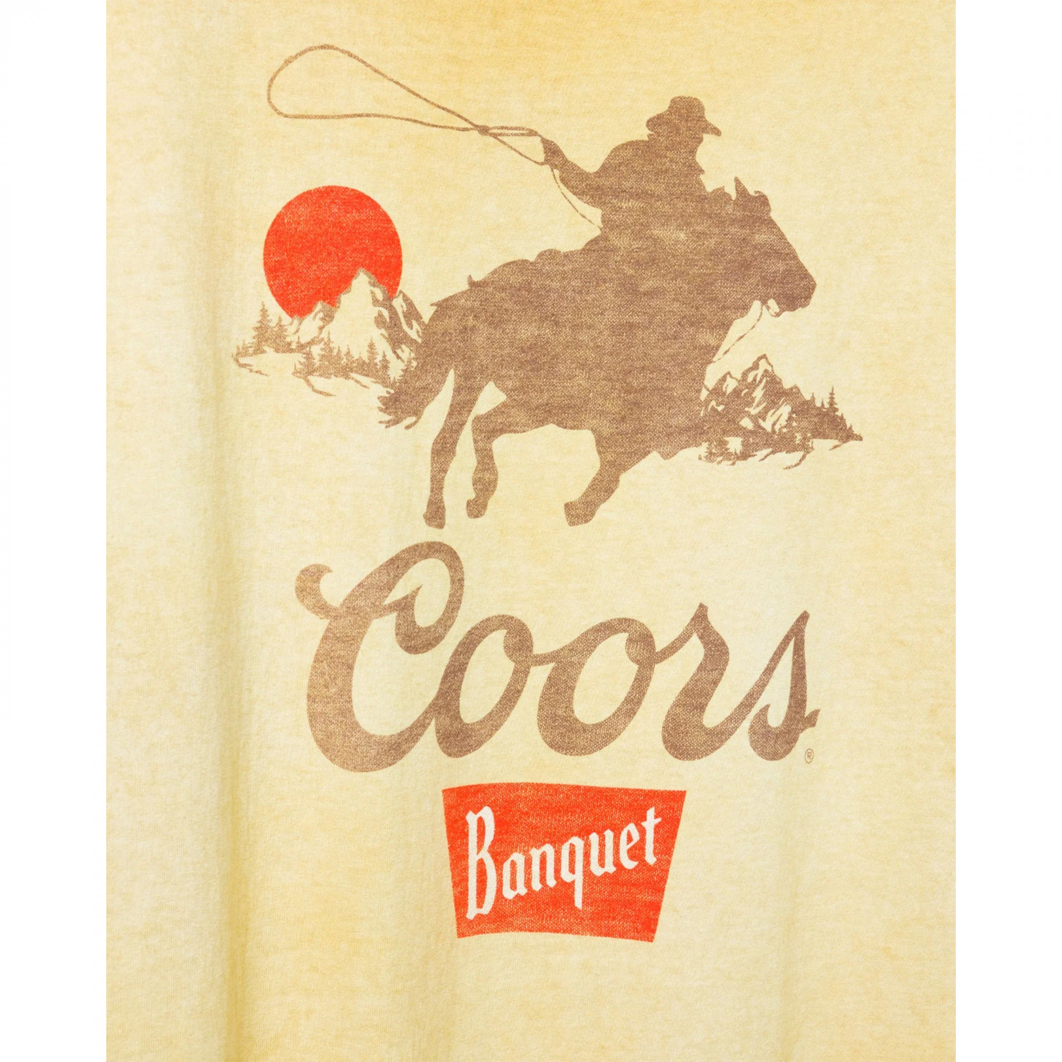 Coors Banquet Riding in the West T-Shirt by Junk Food