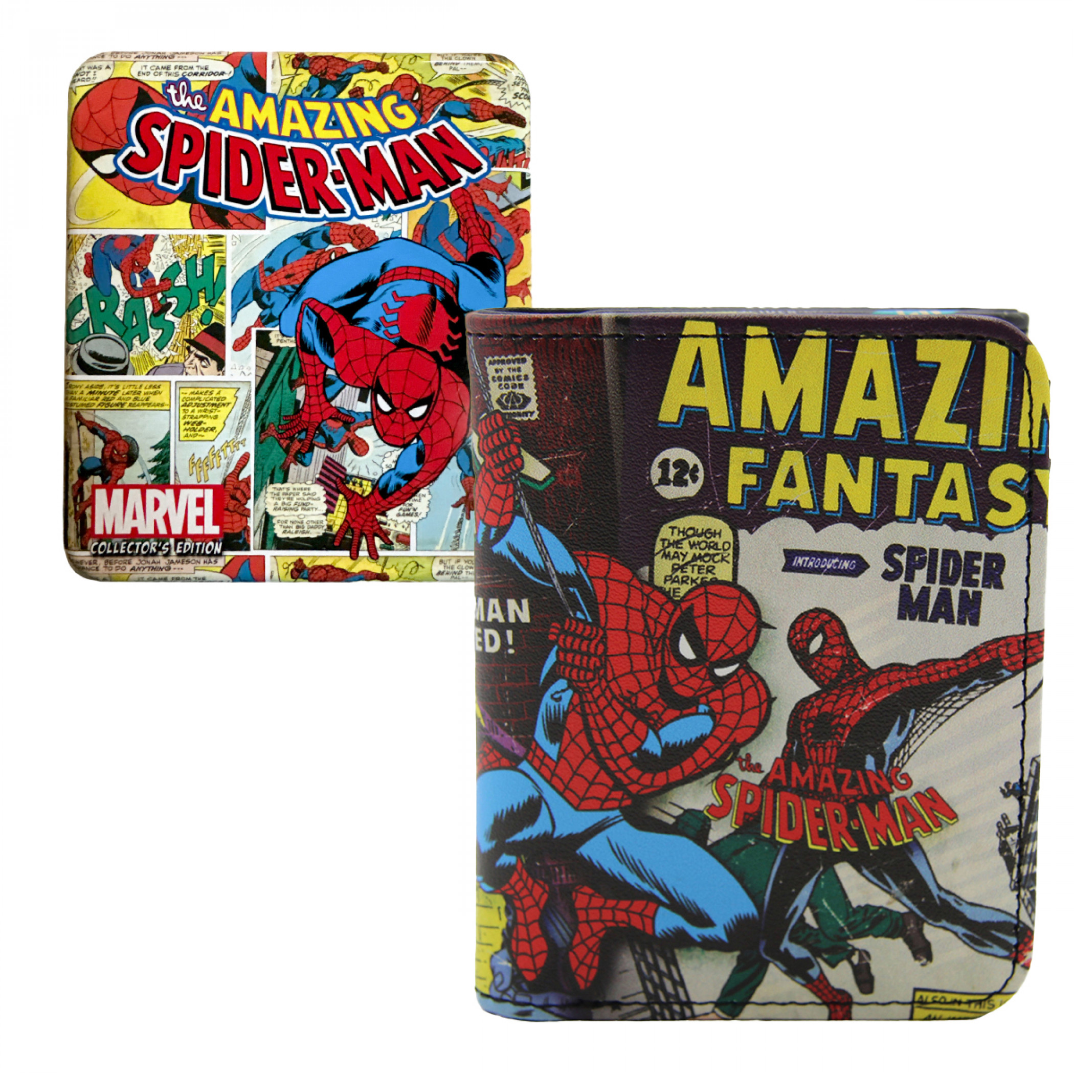 Spider-Man Amazing Fantasy Trifold Wallet in Collectors Tin