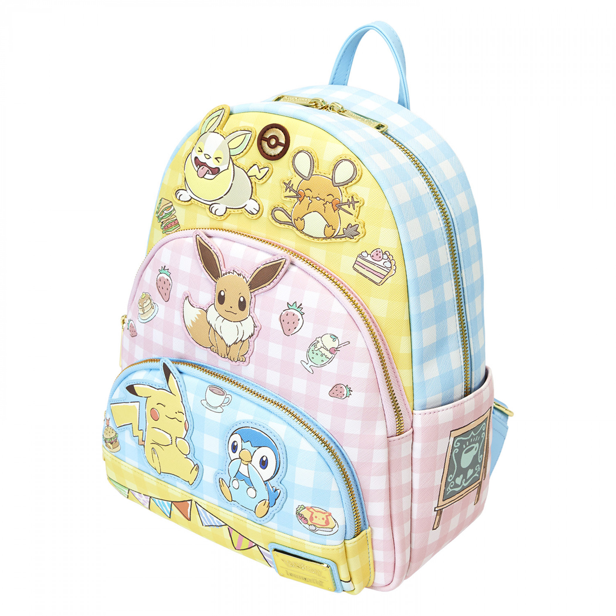 Pokemon Cafe Triple Pocket Mini Backpack By Loungefly