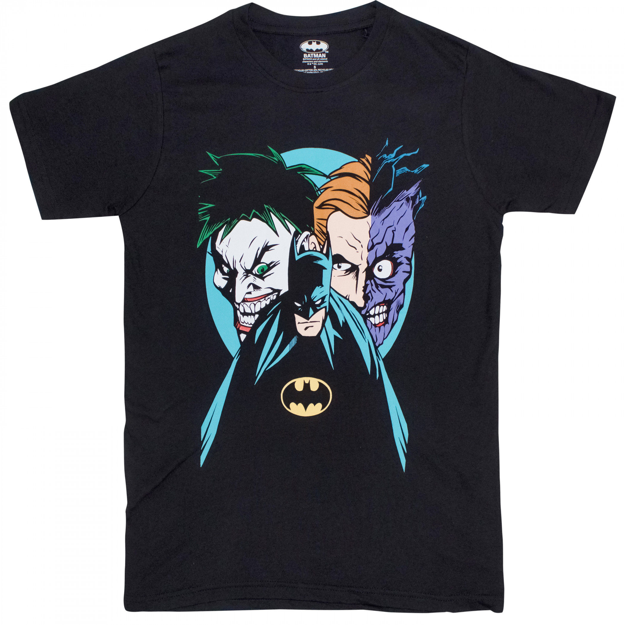 Batman Creeping Villians Joker and Two-Face T-Shirt