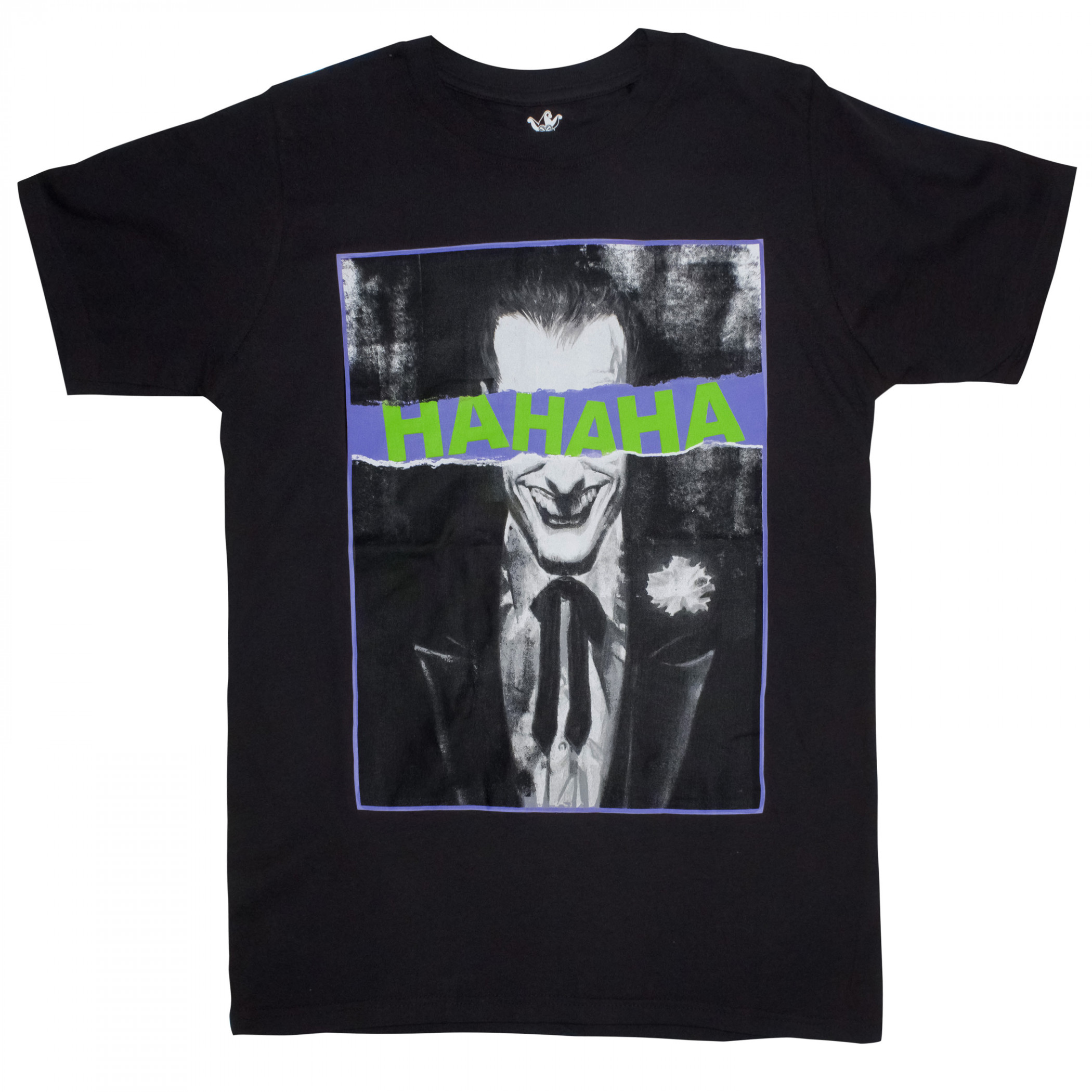 Joker HAHAHA Eyes in Noir T-Shirt