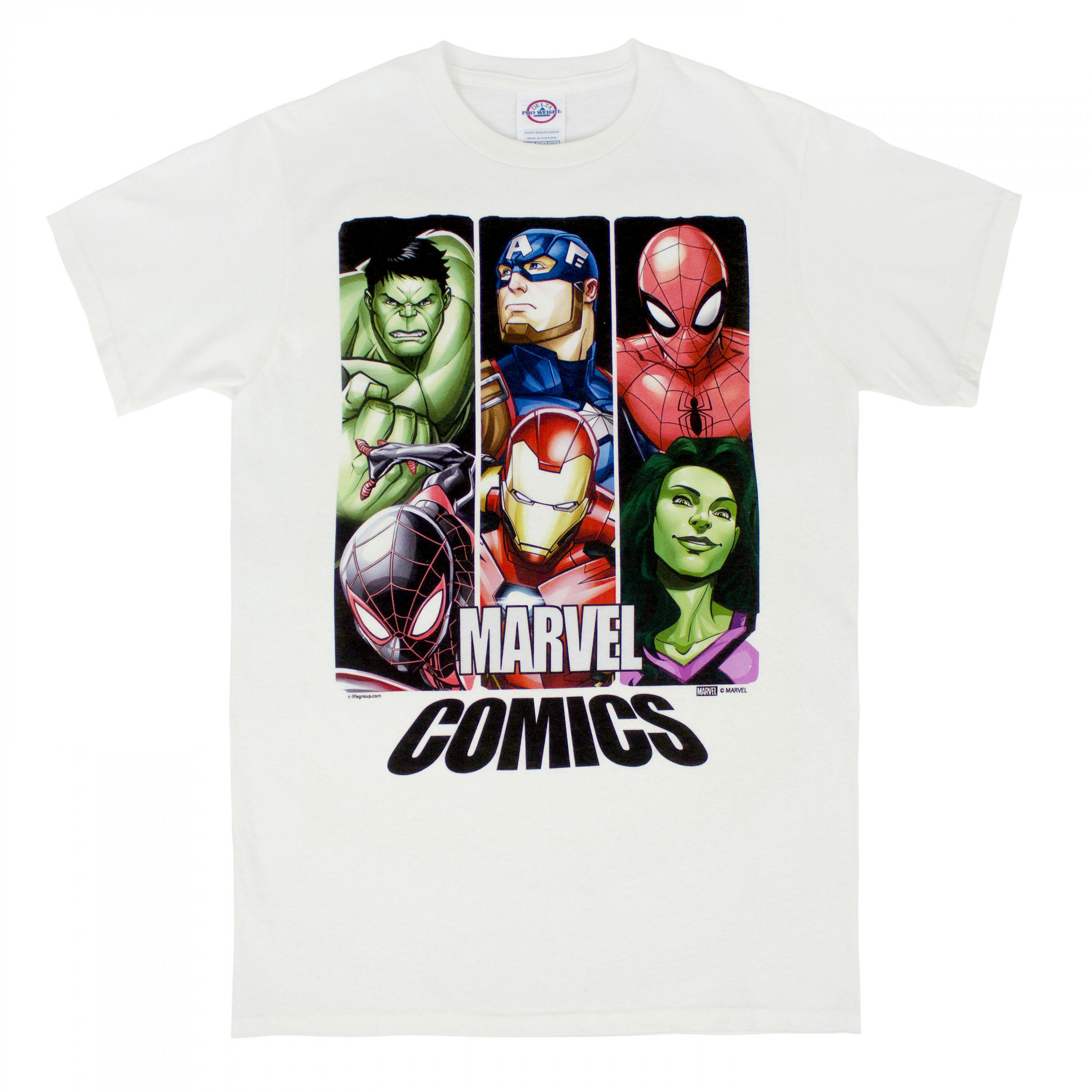 Marvel Comics Super Heroes Tri Panel T-Shirt