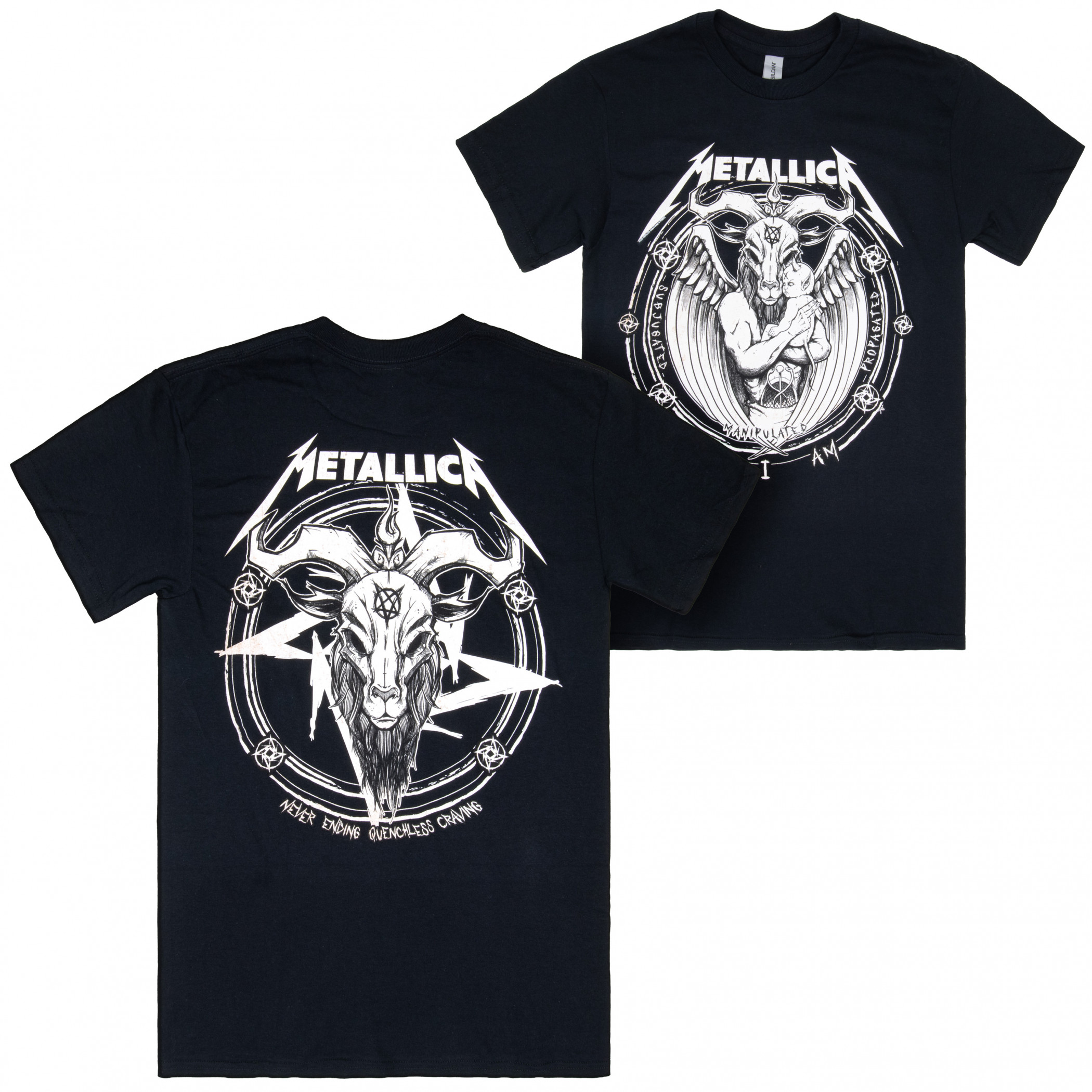 Metallica Here I Am Front and Back Print T-Shirt - WearYourBeer