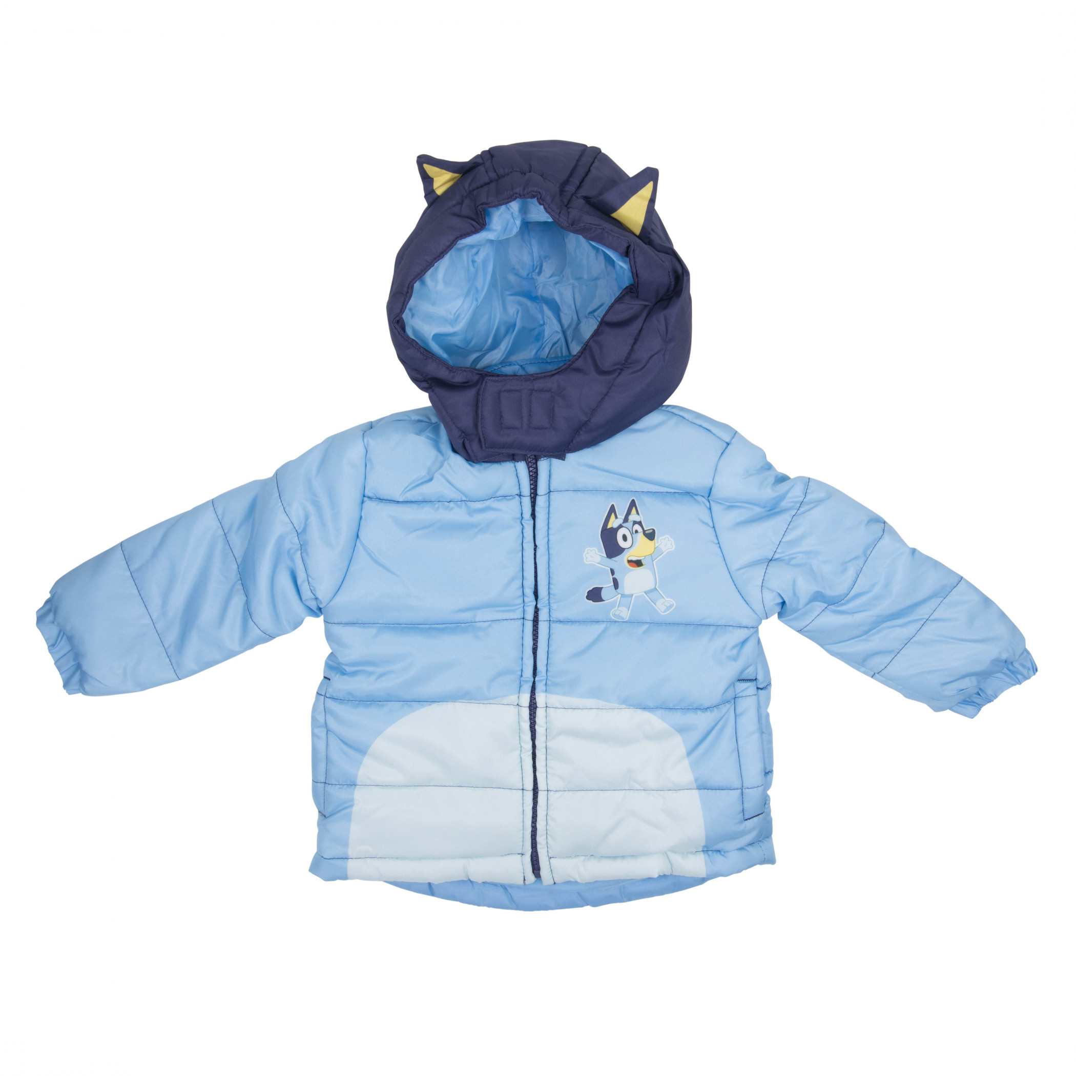 Bluey Puffy Toddler's Jacket with 3D Ears