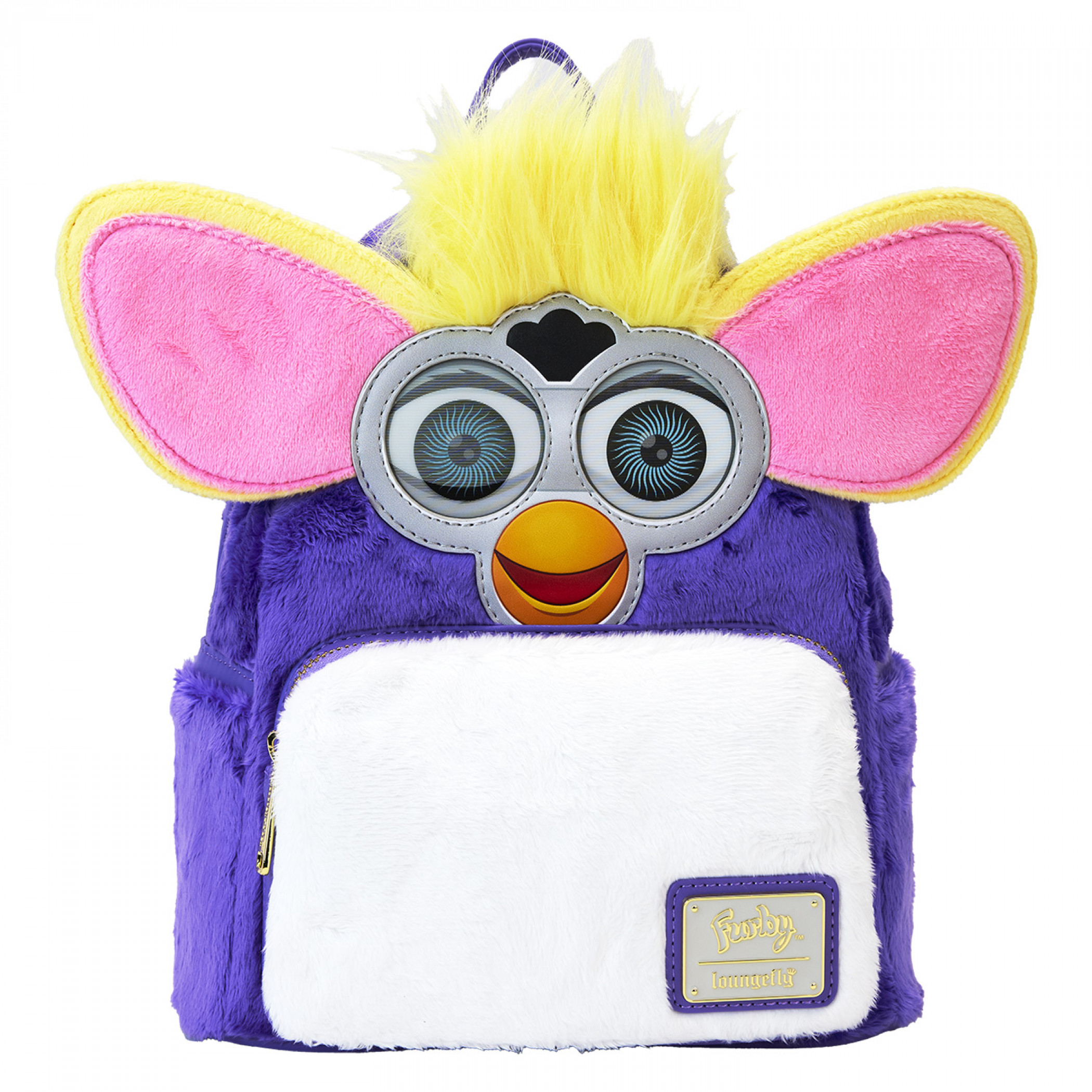 Furby Original Hasbro with Faux Fur Mini Backpack by Loungefly