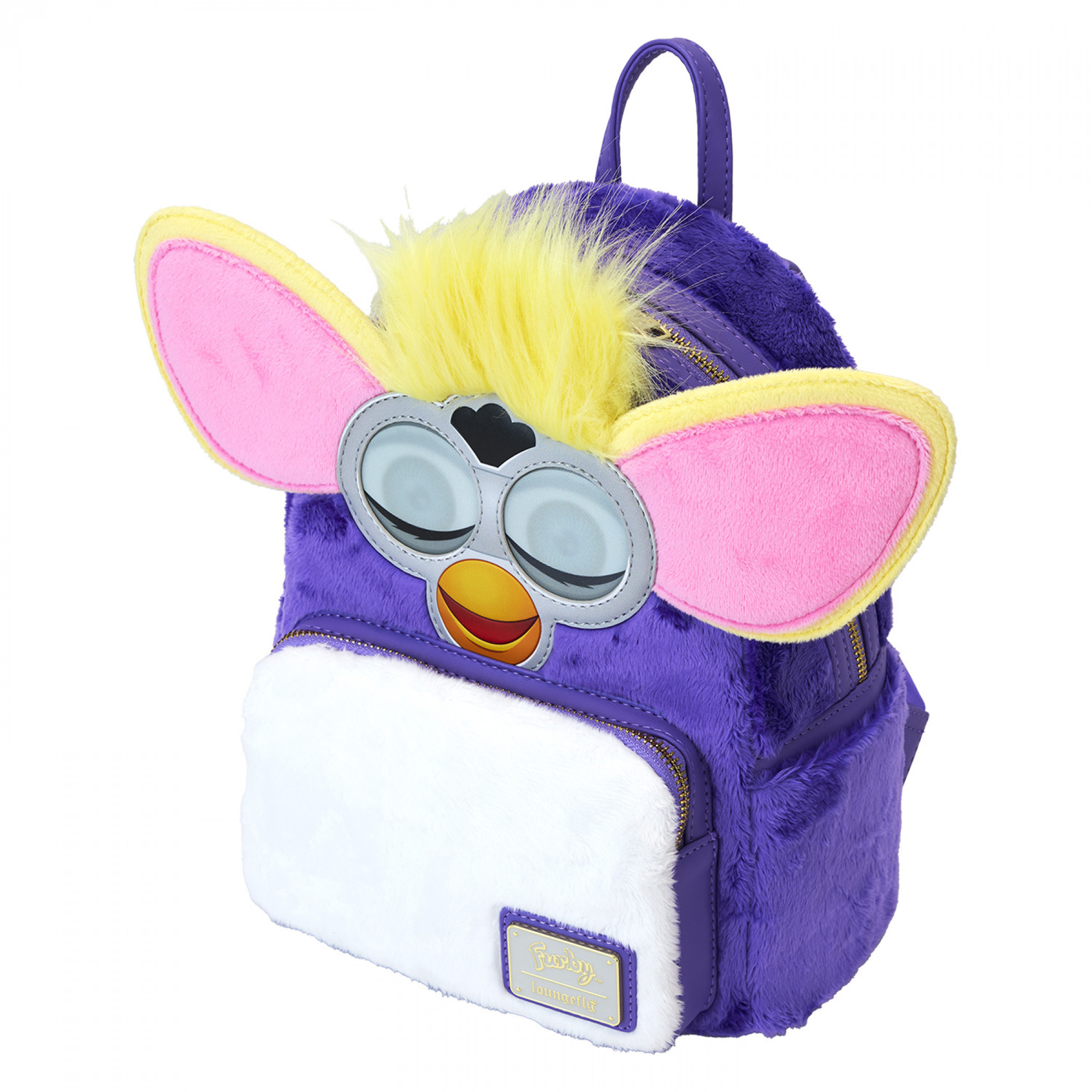 Furby Original Hasbro with Faux Fur Mini Backpack by Loungefly