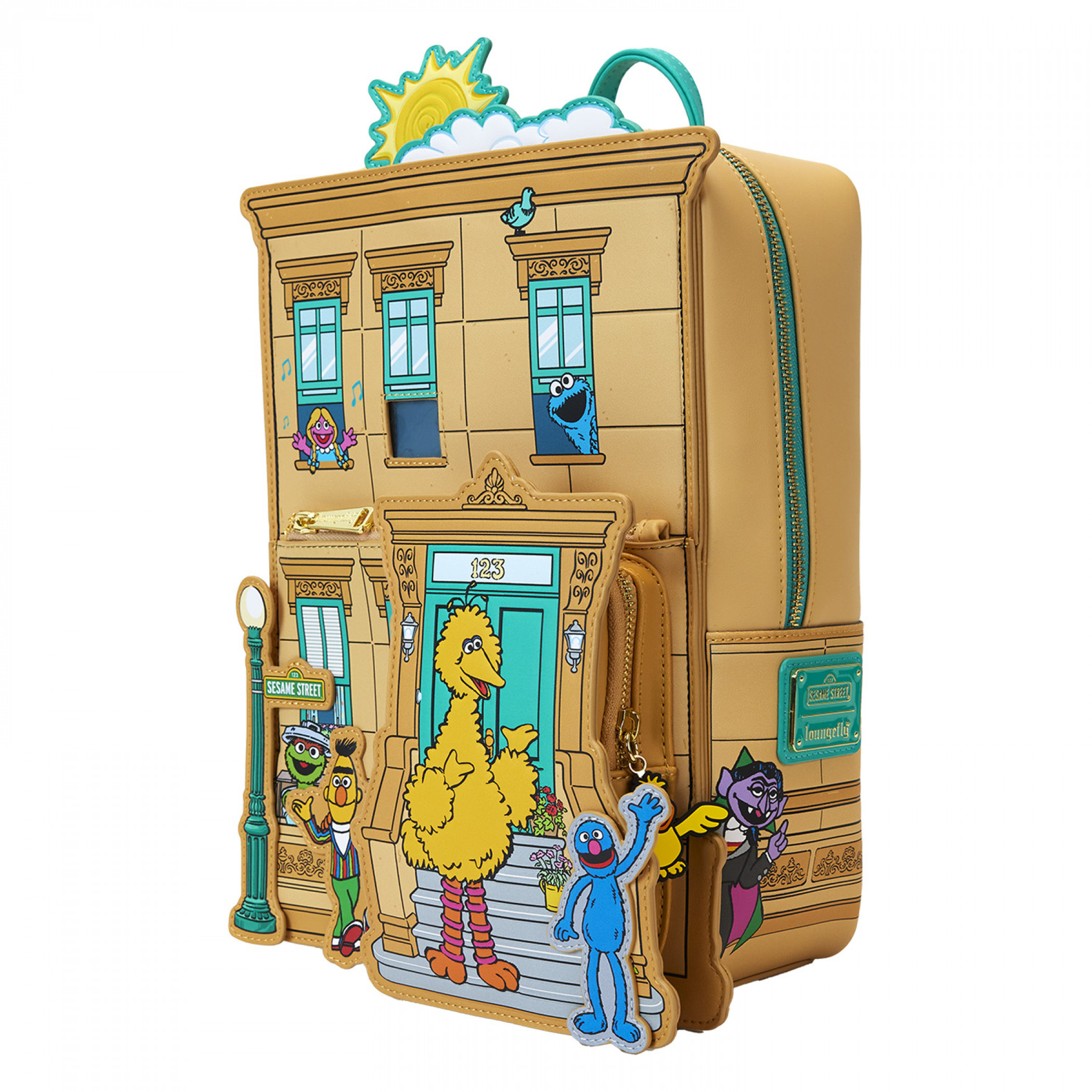 Sesame Street & Friends Corner Building Mini Backpack By Loungefly