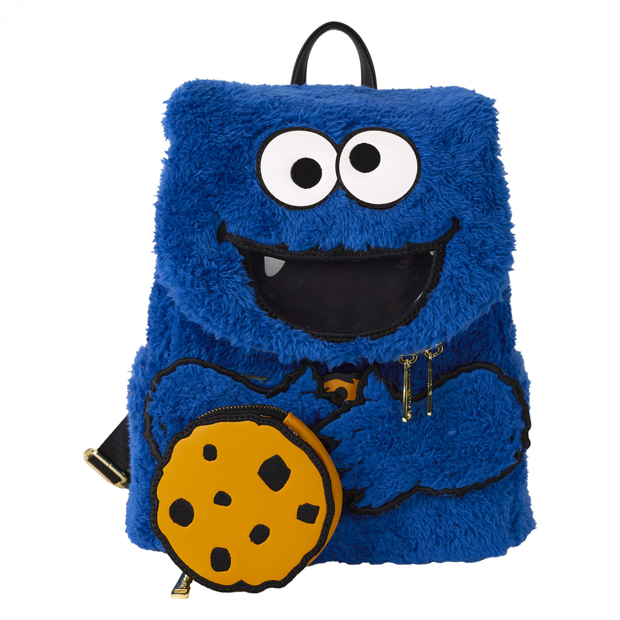 Sesame Street Cookie Monster in Plush Mini Backpack By Loungefly