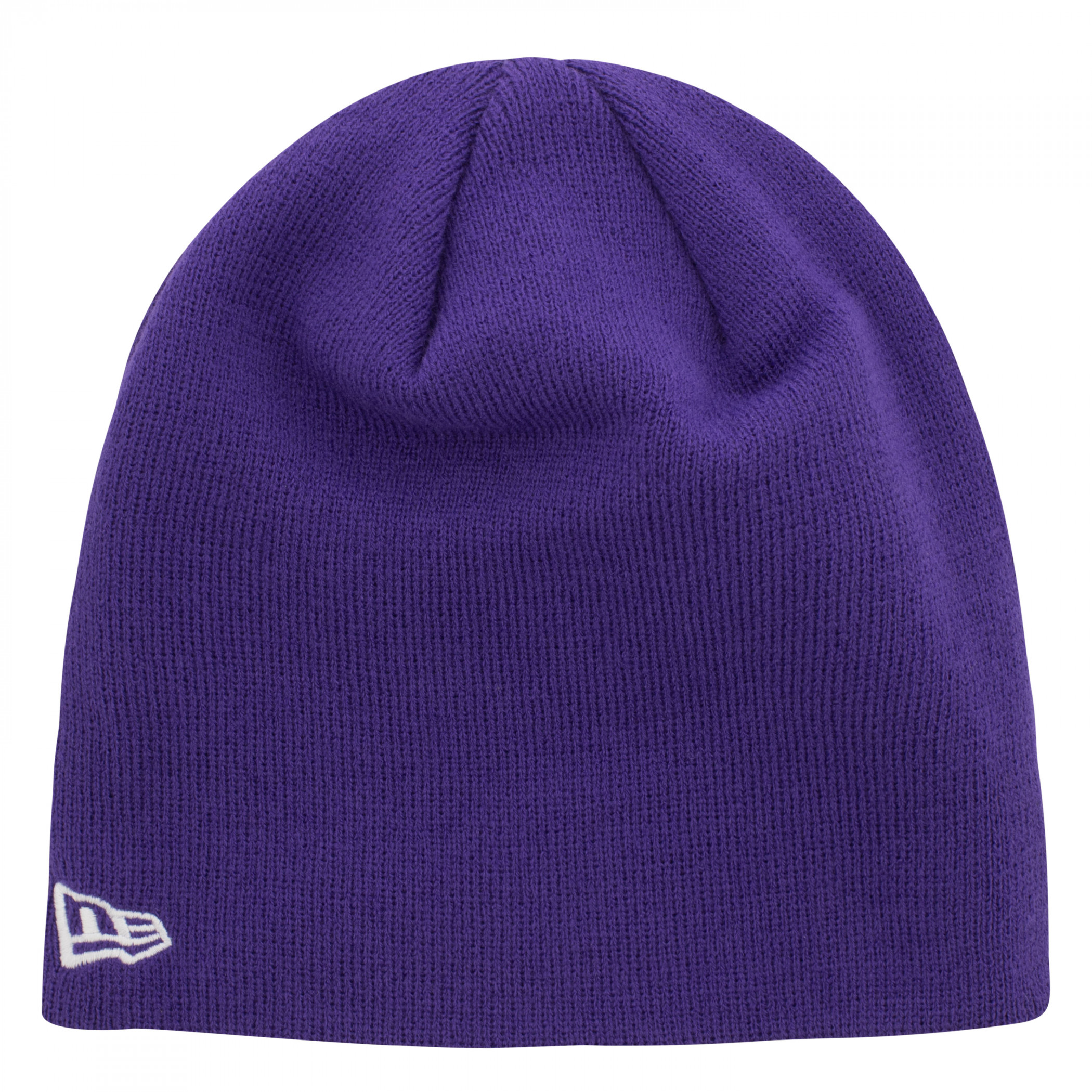 The Joker Comic Logo Purple Colorway New Era Knit Beanie