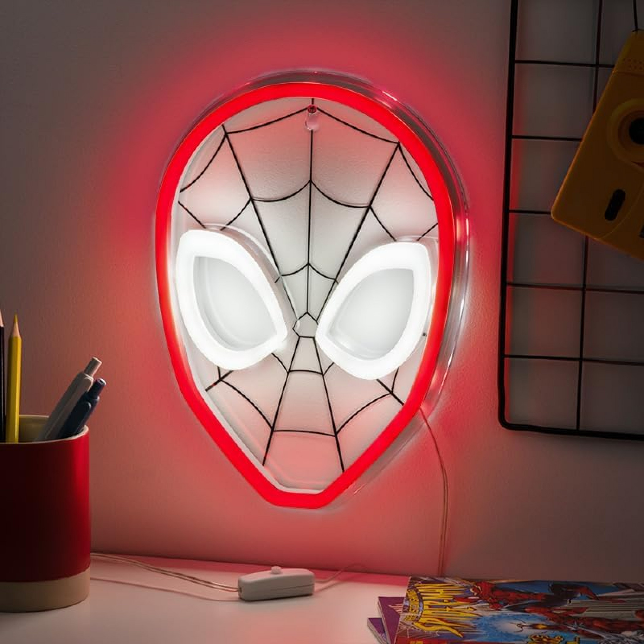 Spider-Man Mask Neon Mountable Light