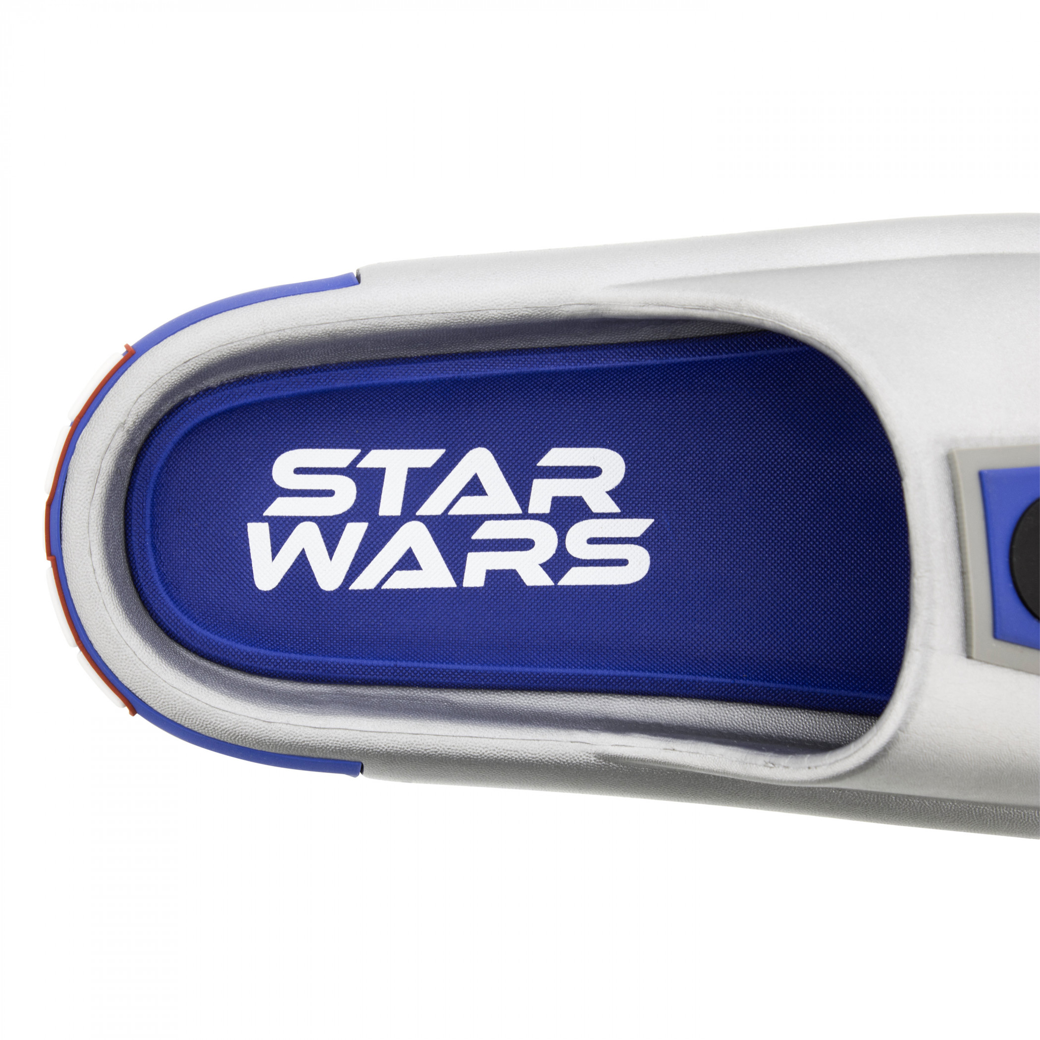 Star Wars R2-D2 Metallic Men's Cloud Comfort Slide Sandals