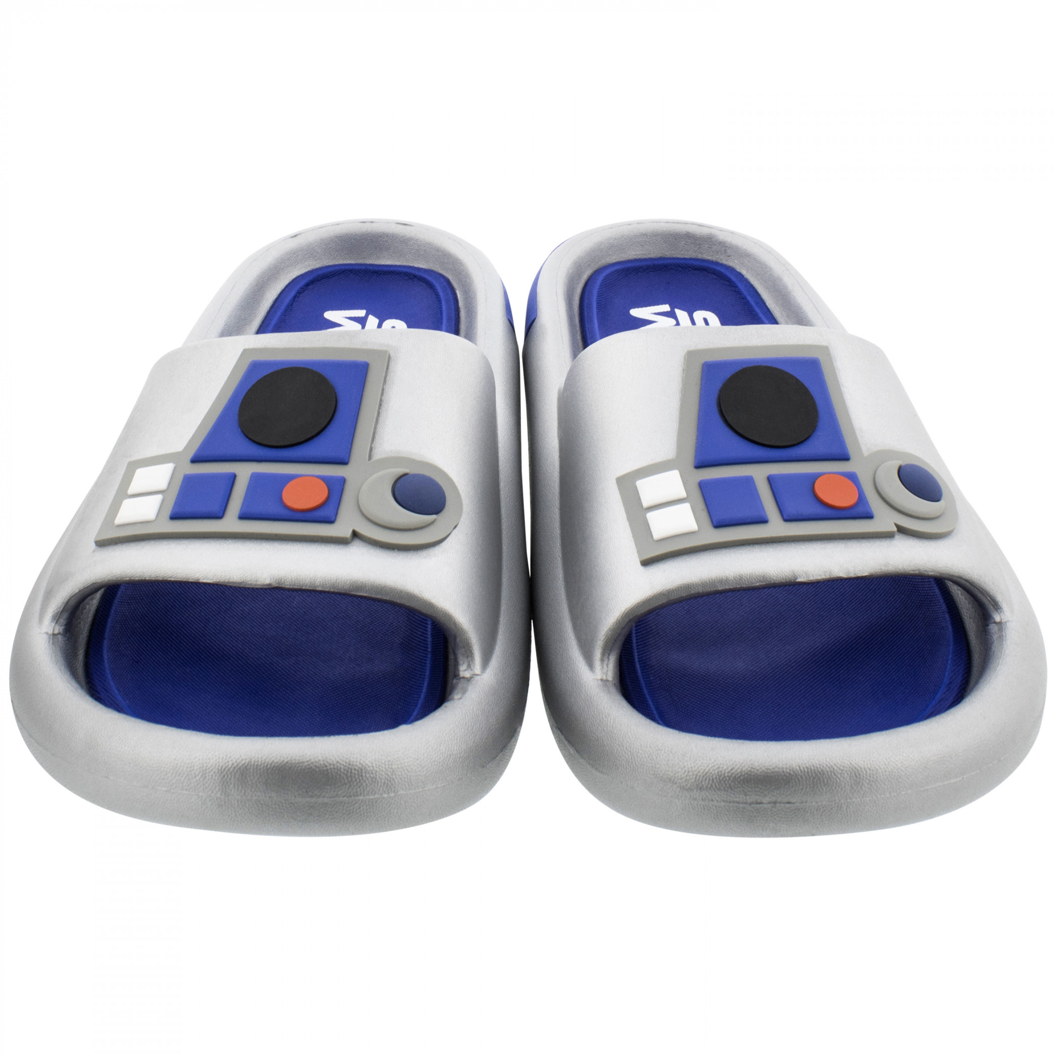 Star Wars R2-D2 Metallic Men's Cloud Comfort Slide Sandals