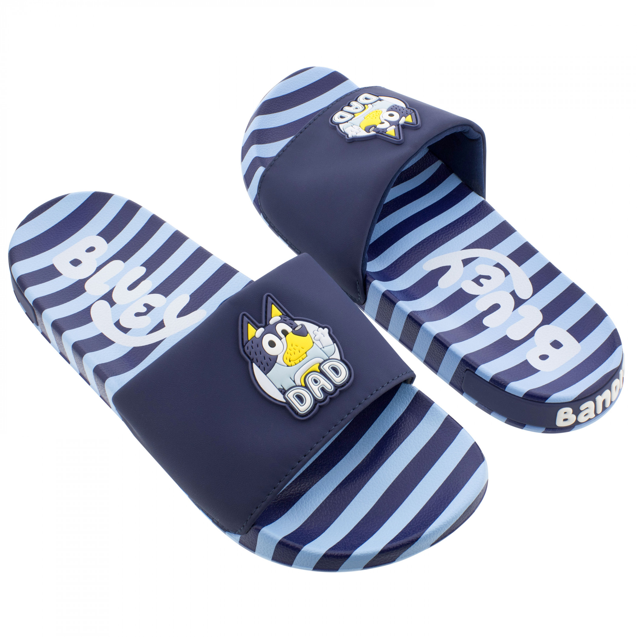 Bluey Bandit Dad Adult Slide Sandals