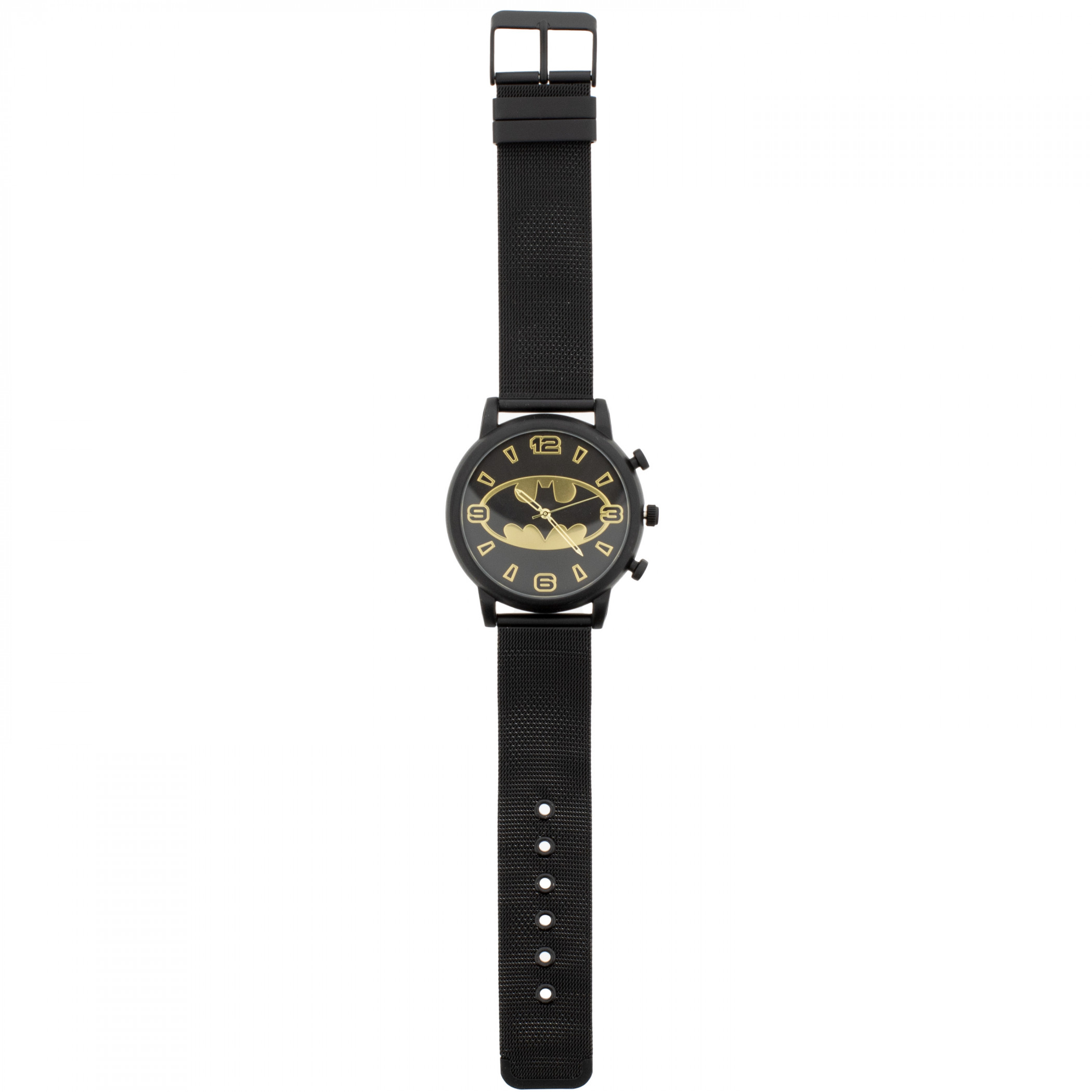 Batman Logo Black and Gold Analog Watch