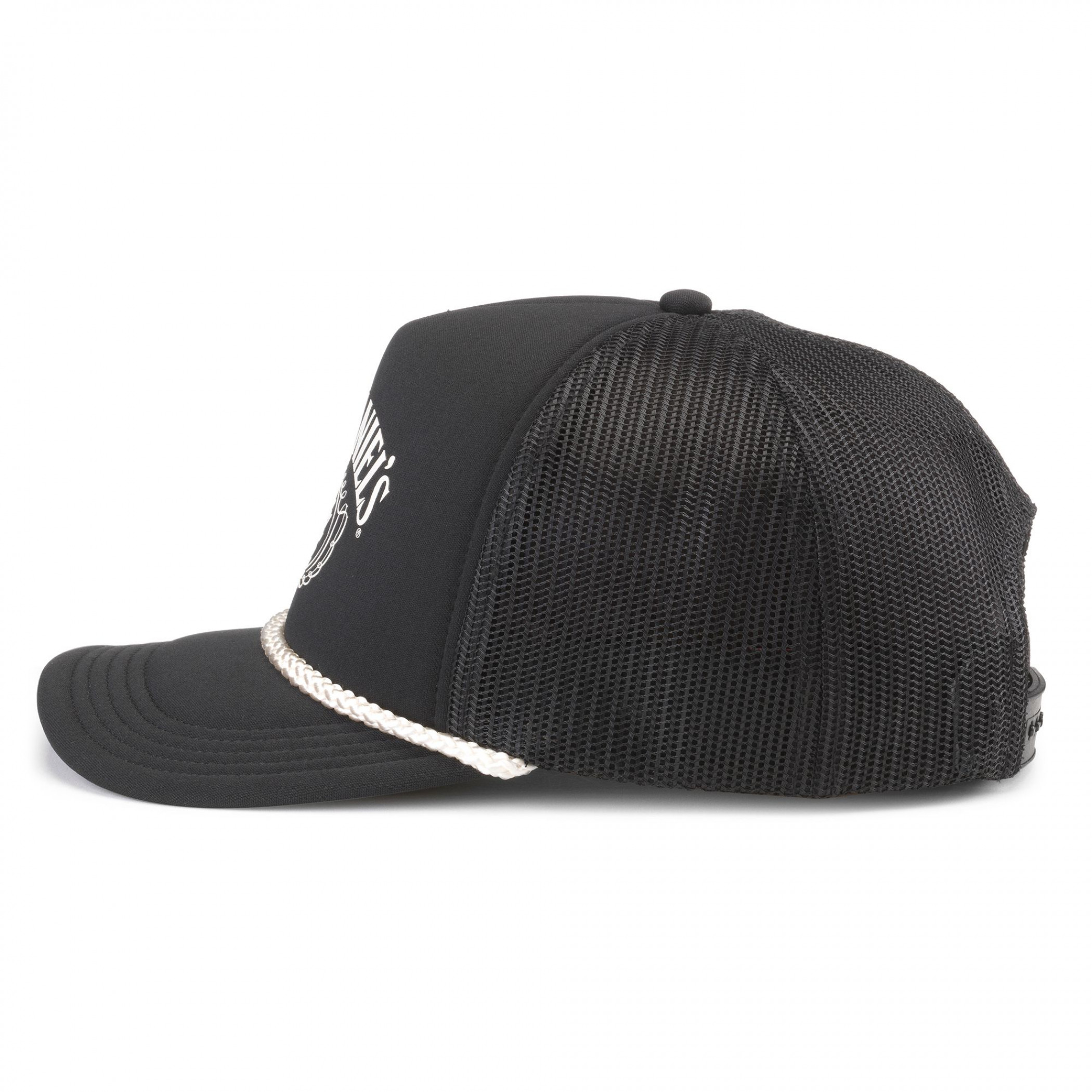 Jack Daniel's No 7. Logo Mesh Back Snapback Rope Hat