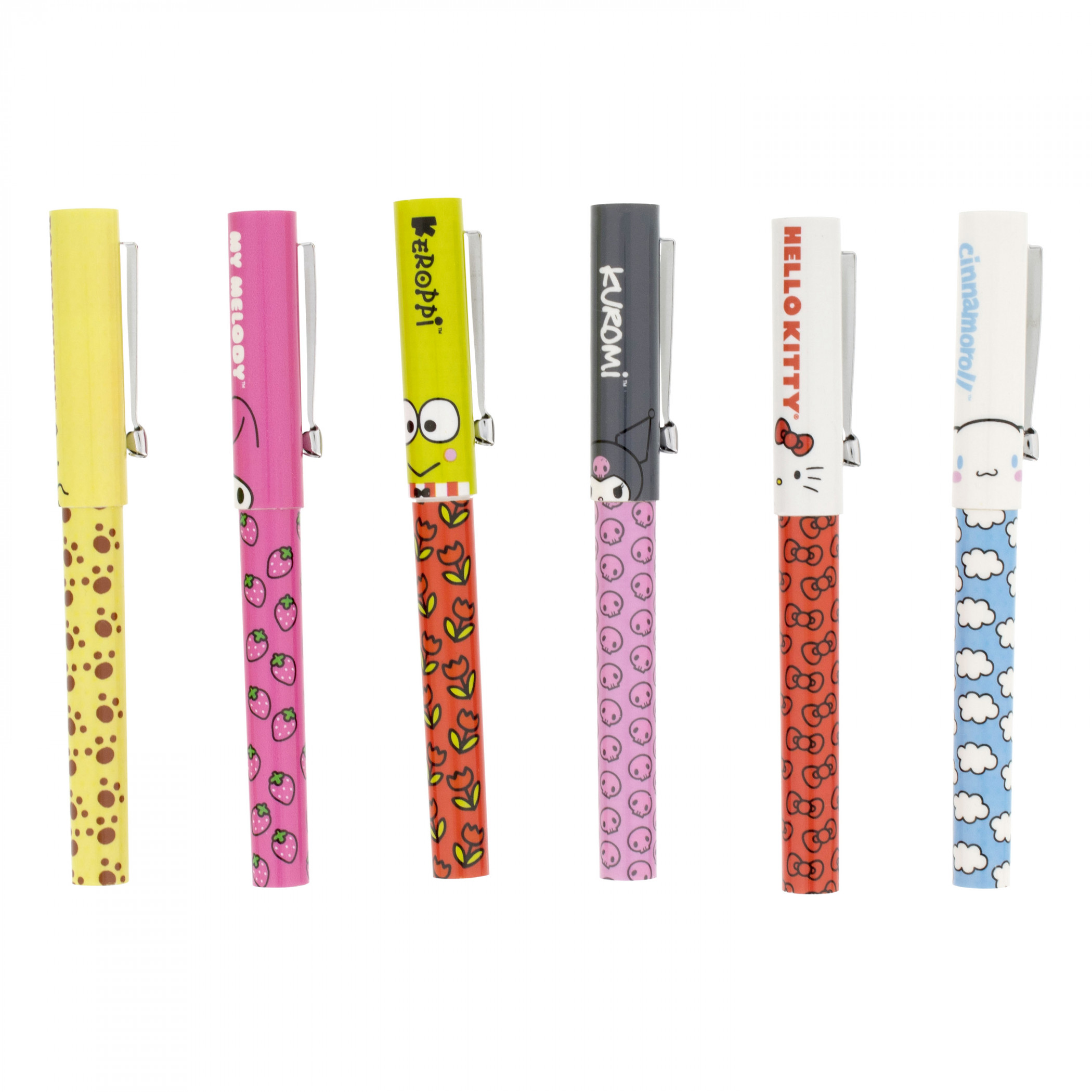 Hello Kitty and Friends Sanrio 6-Pack Pen Set