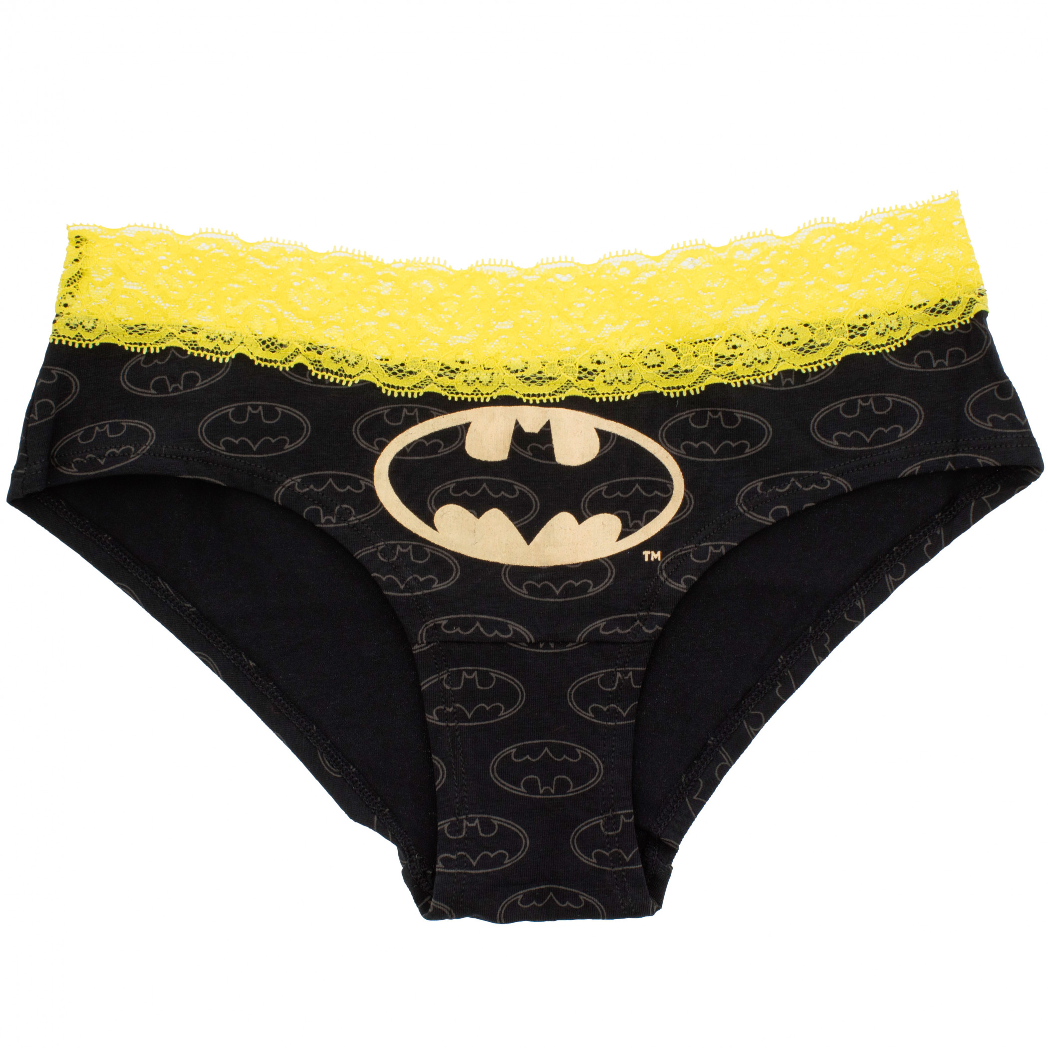 Batman Lace Trim Women's Hipster Underwear