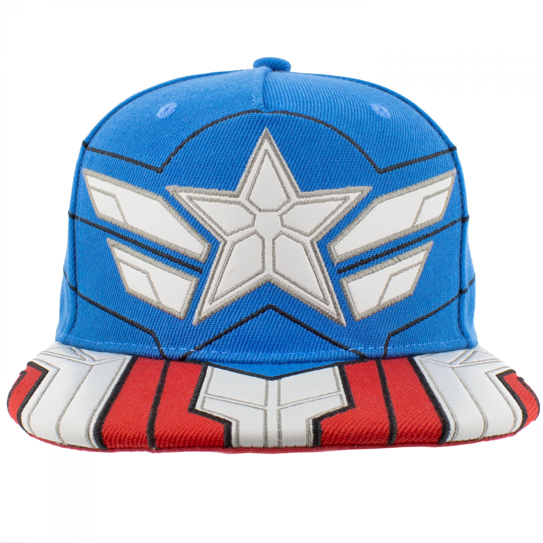 Captain America Anthony Mackie Character Armor Snapback Hat