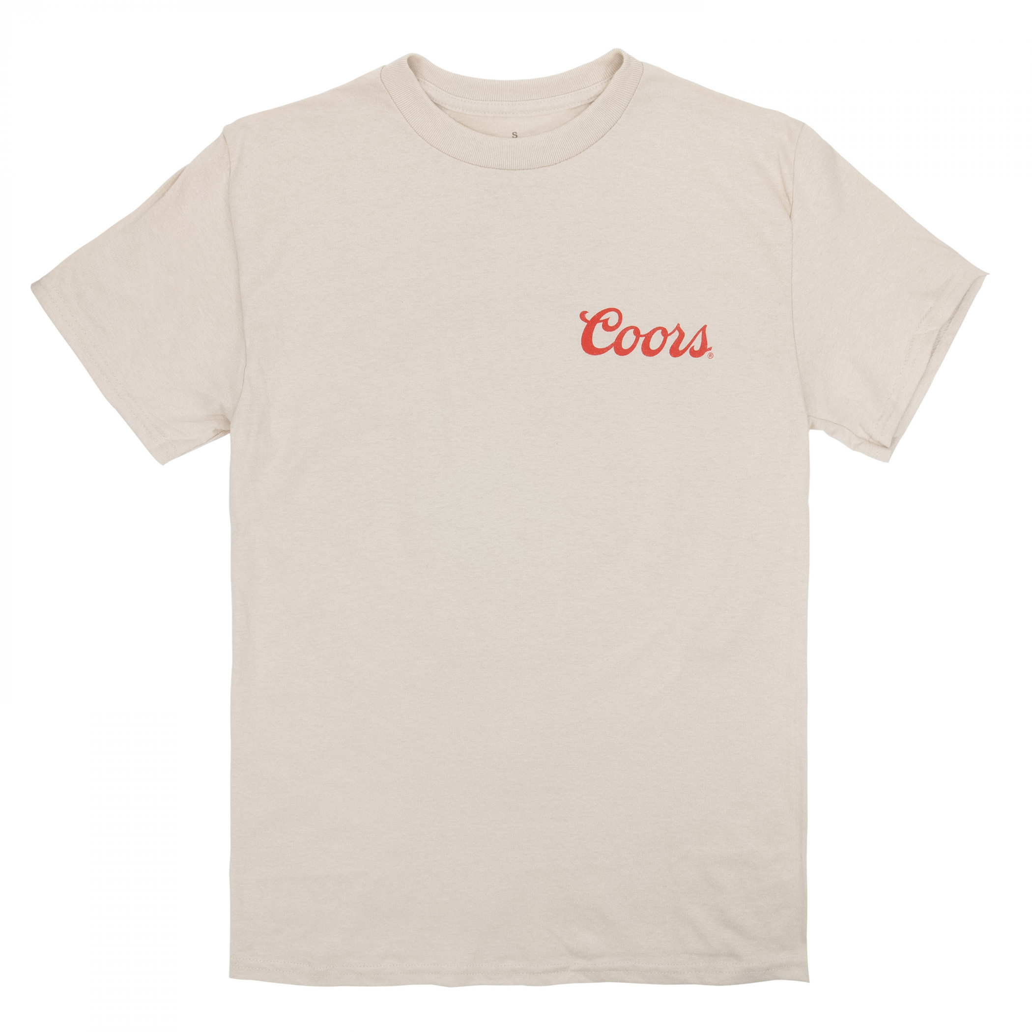 Coors The Original Cowboy Front and Back Print T-Shirt