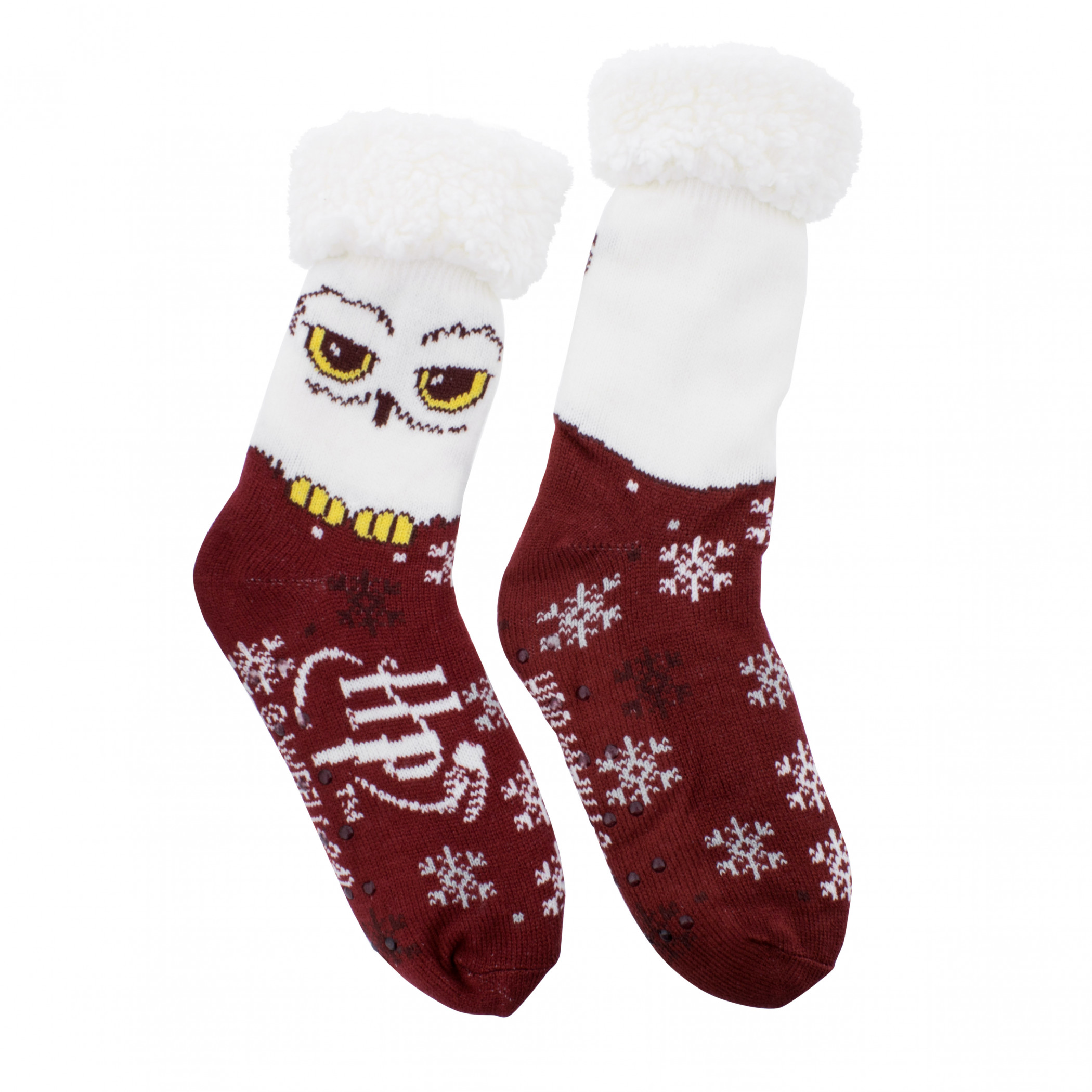 Harry Potter Burgundy Hedwig Cozy Cabin Socks