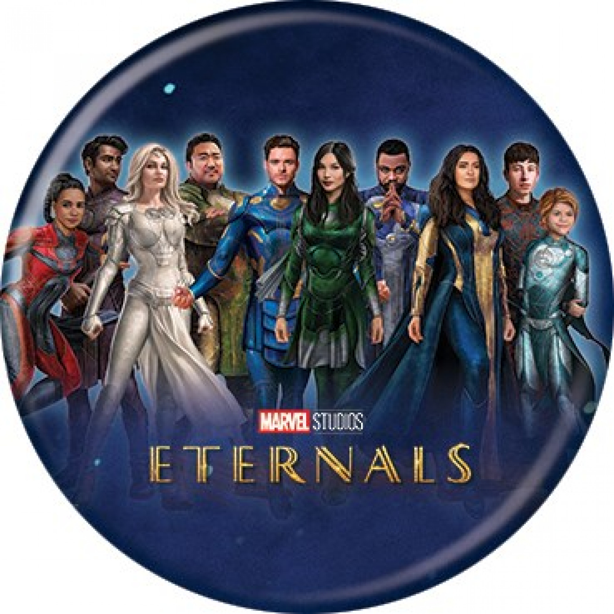 Marvel Comics Eternals Movie Poster Button