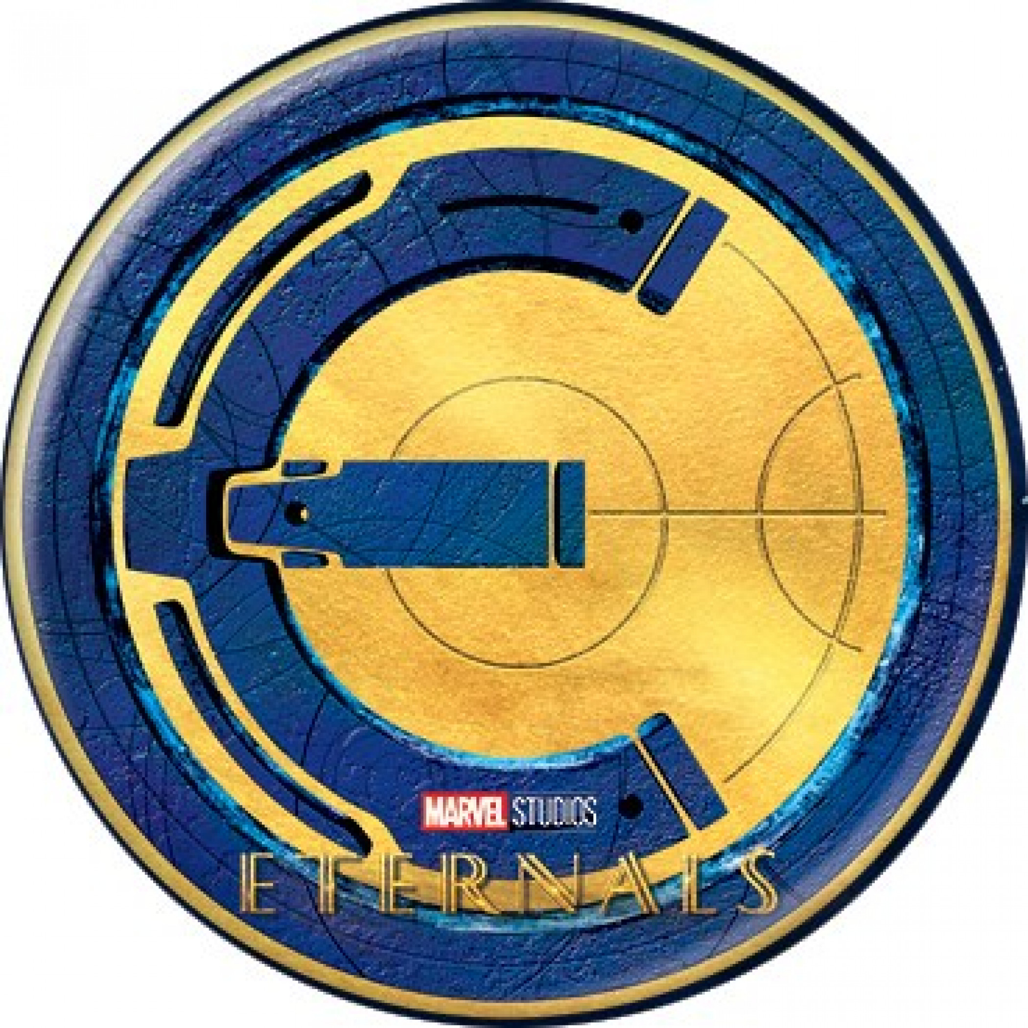 Marvel Comics Eternals E Symbol Button