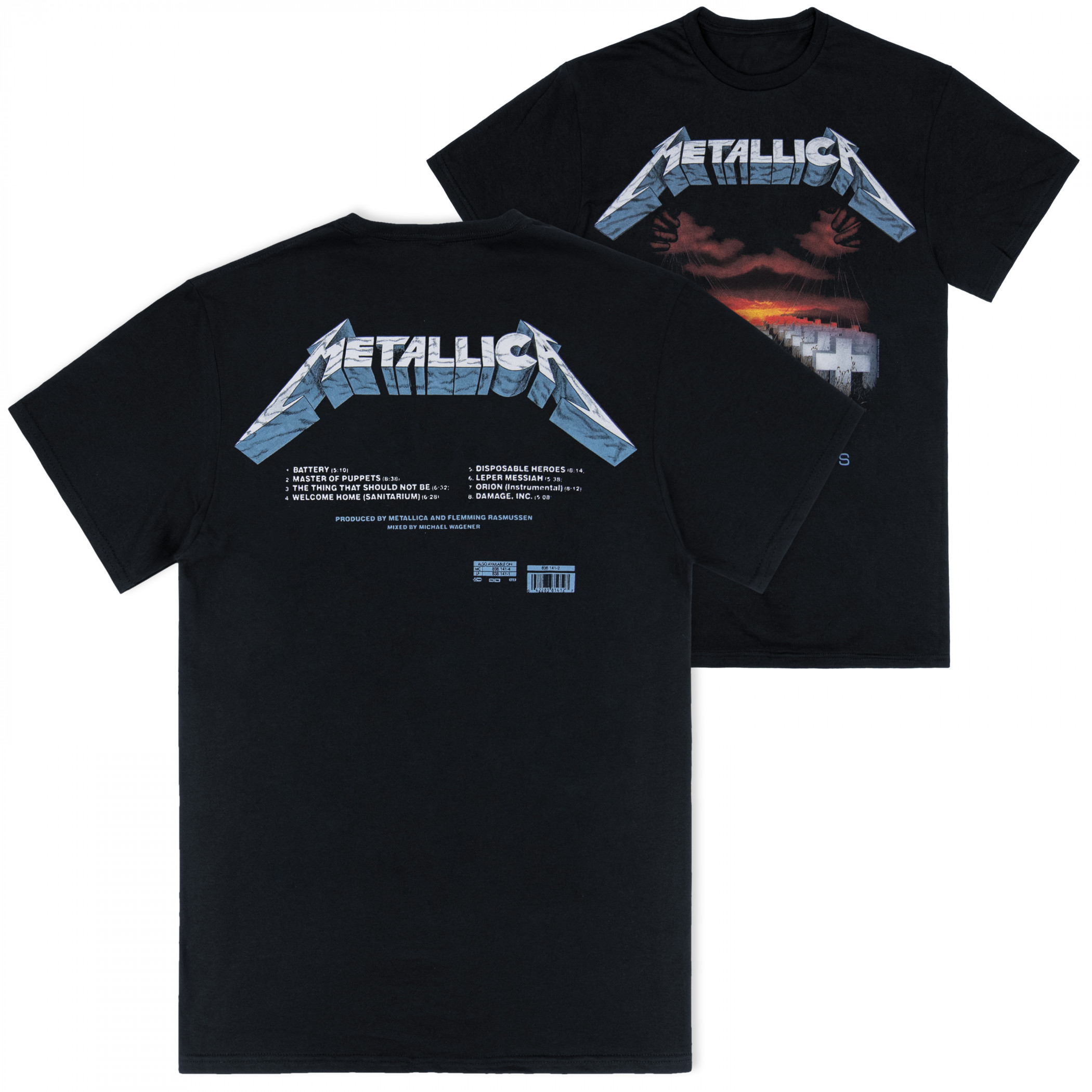 Metallica Master of Puppets Track Listing T-Shirt - WearYourBeer