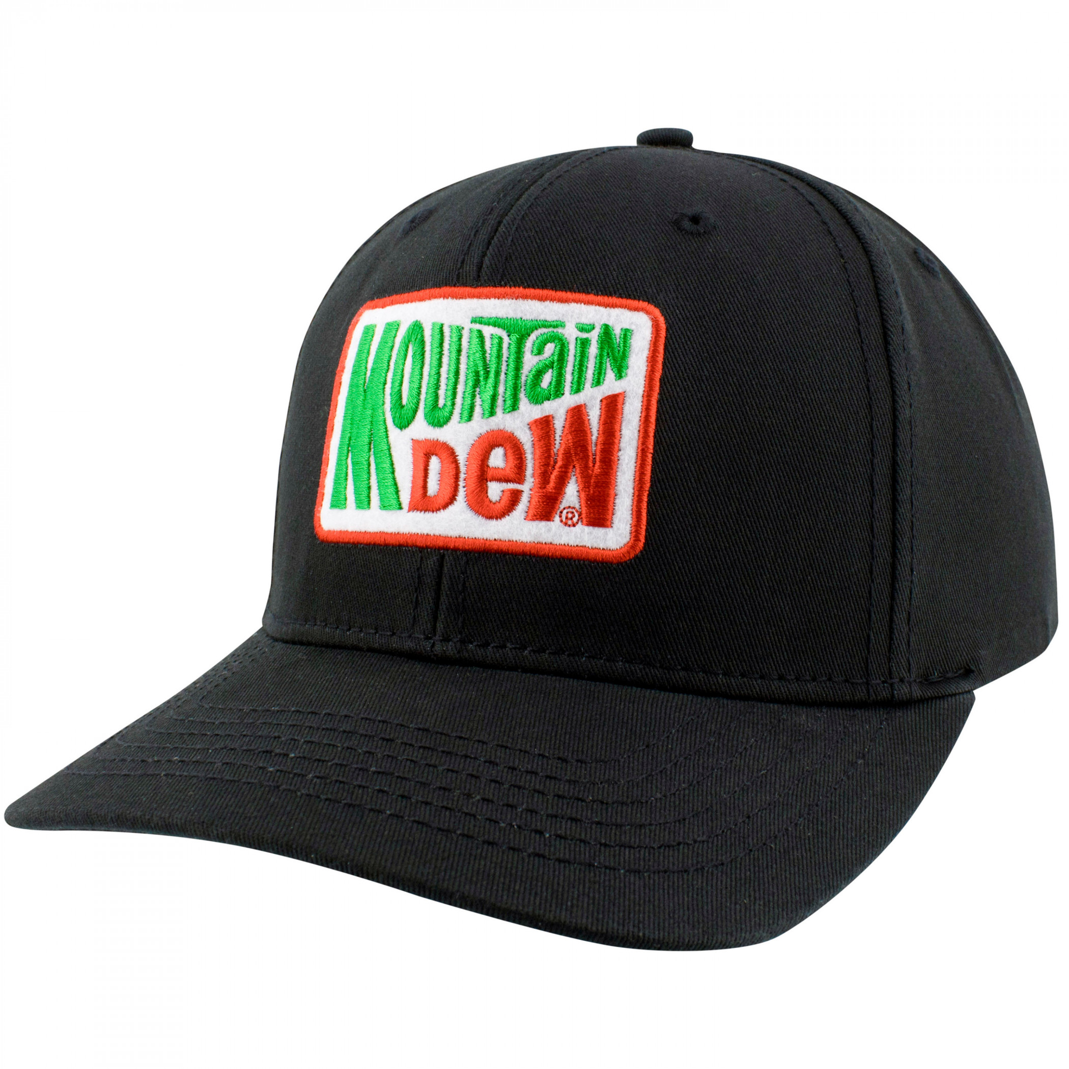 Mountain Dew Embroidered Vintage Logo Faux Suede Hat