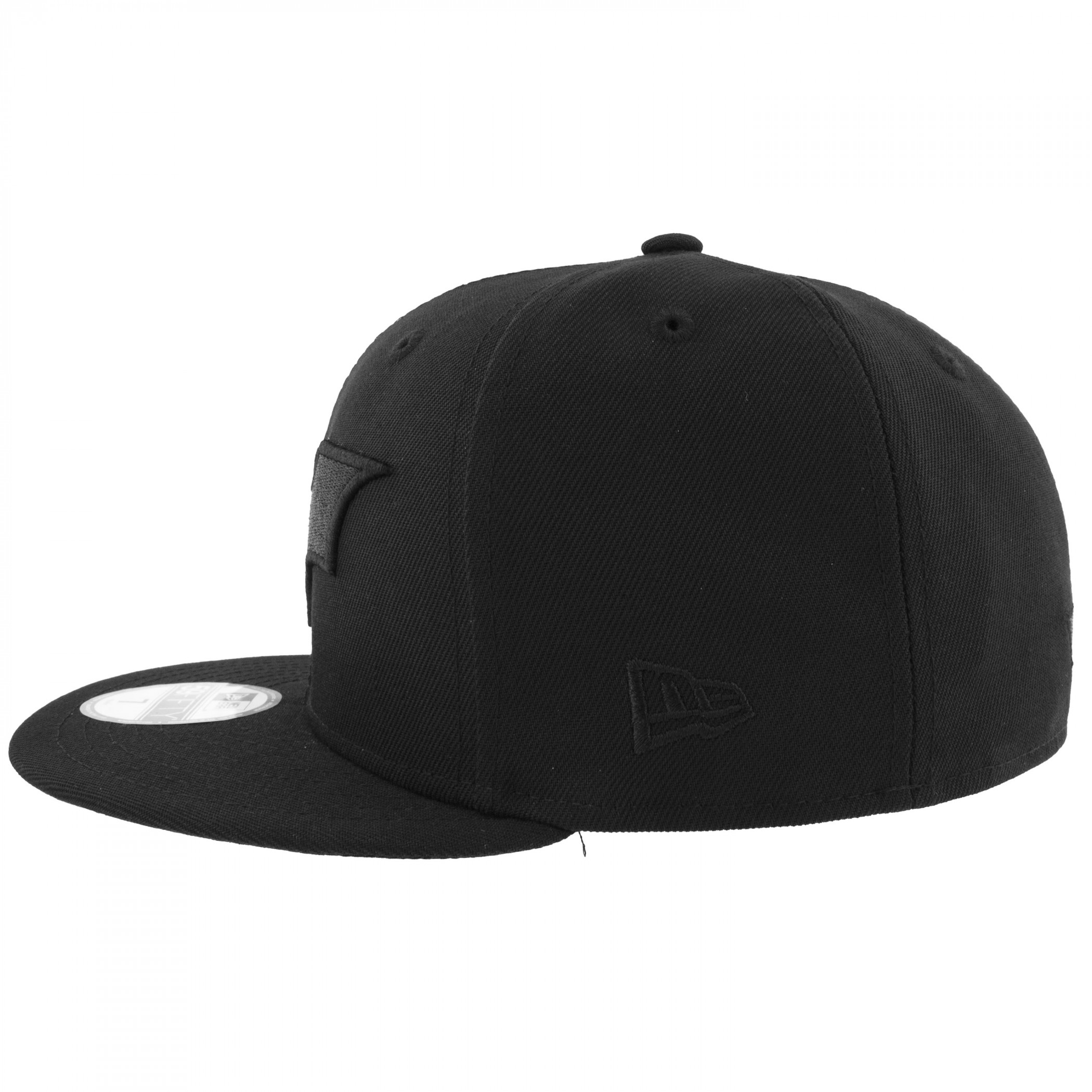 Batman Christian Bale Logo Black on Black Colorway New Era 59Fifty Fitted Hat