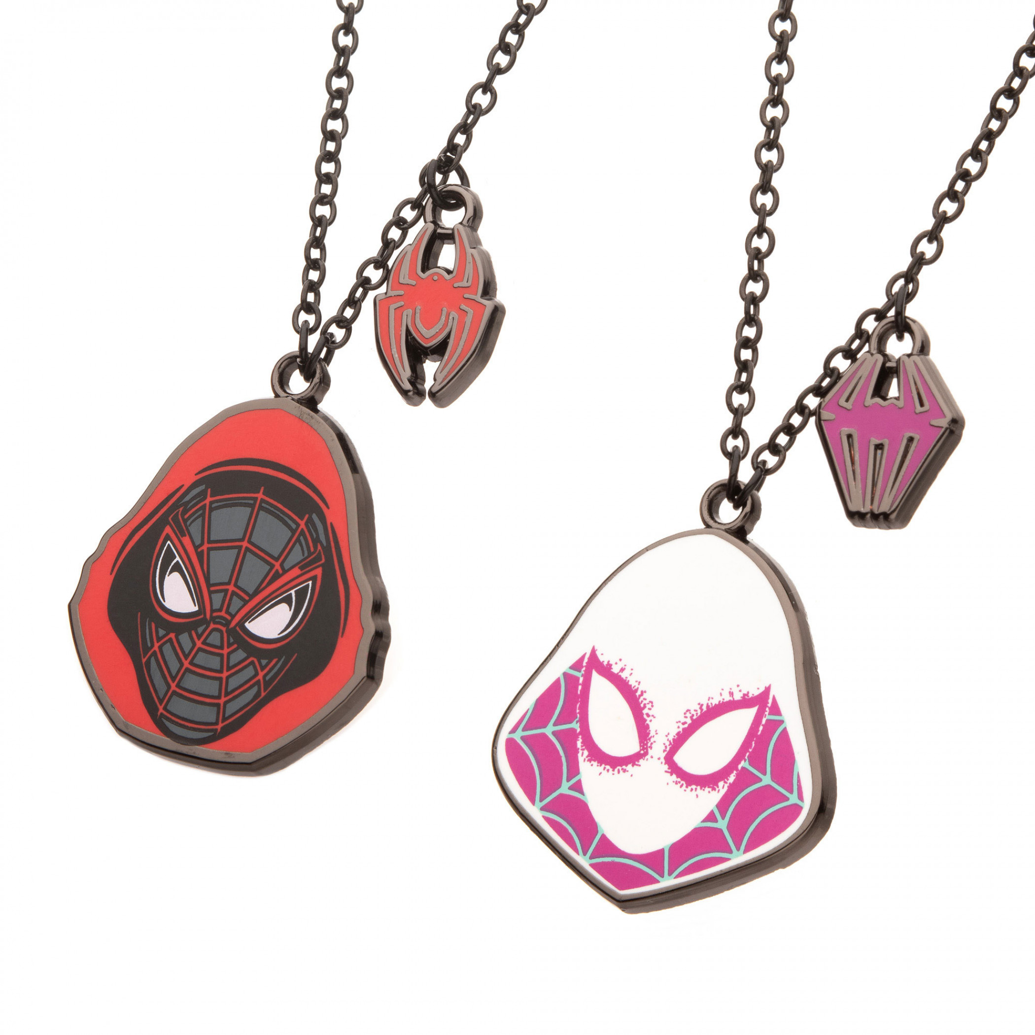 Miles Morales and Spider-Gwen Bestie Pendant Necklace