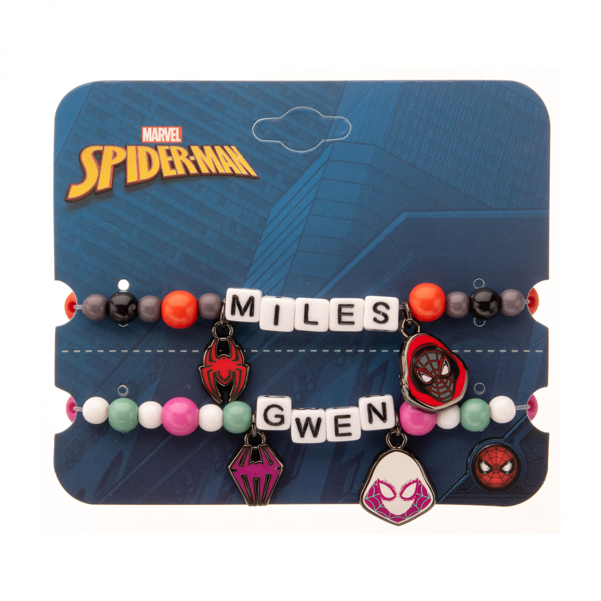 Miles Morales and Spider-Gwen Bestie Bracelets 2-Pack