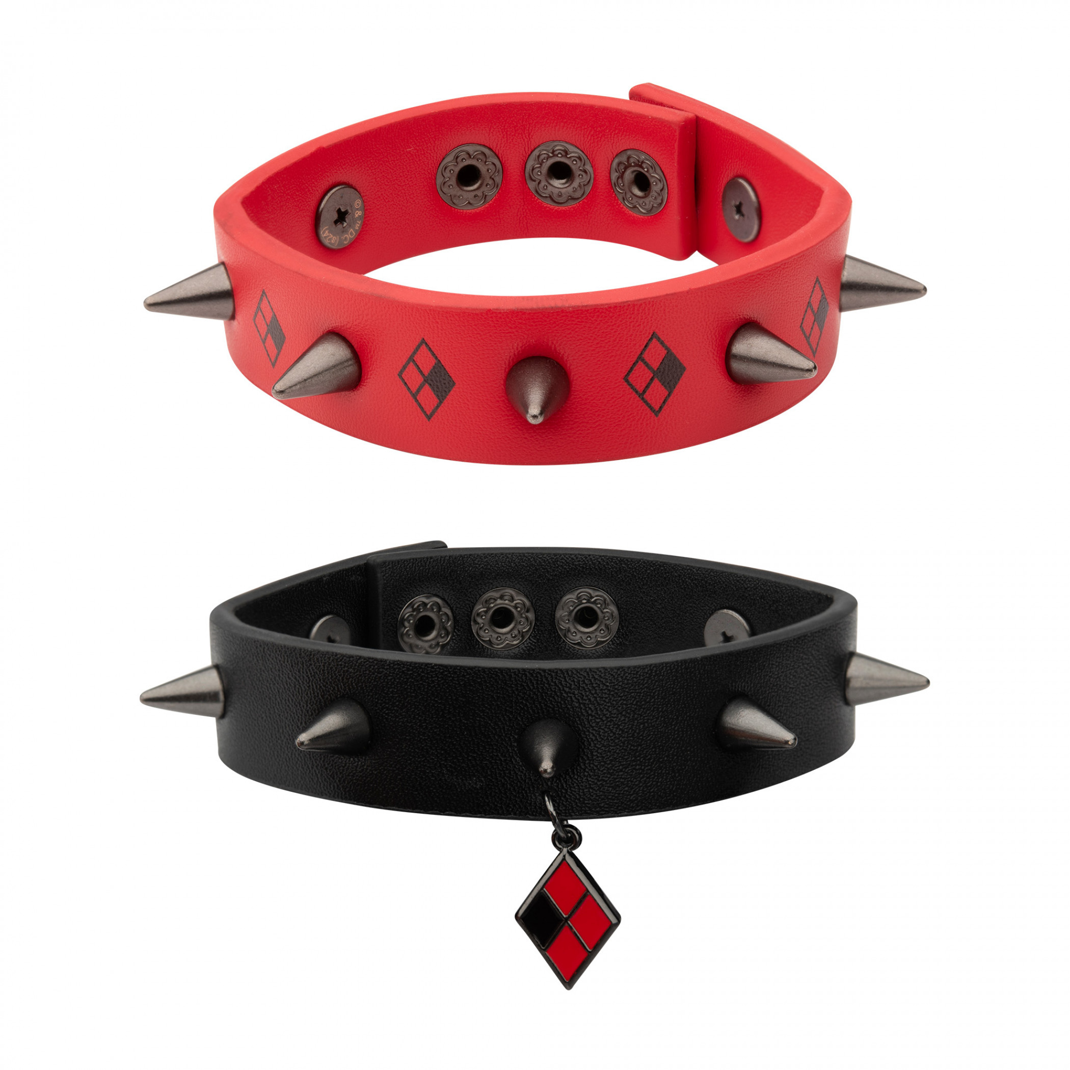 Harley Quinn Spike Bracelet Set