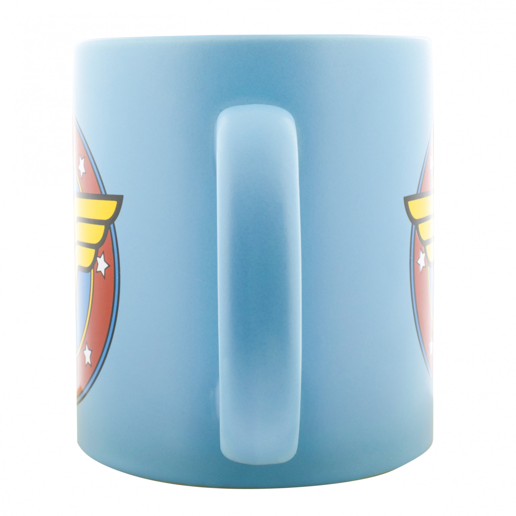 Wonder Woman Logo Matte Finish 20oz Ceramic Mug