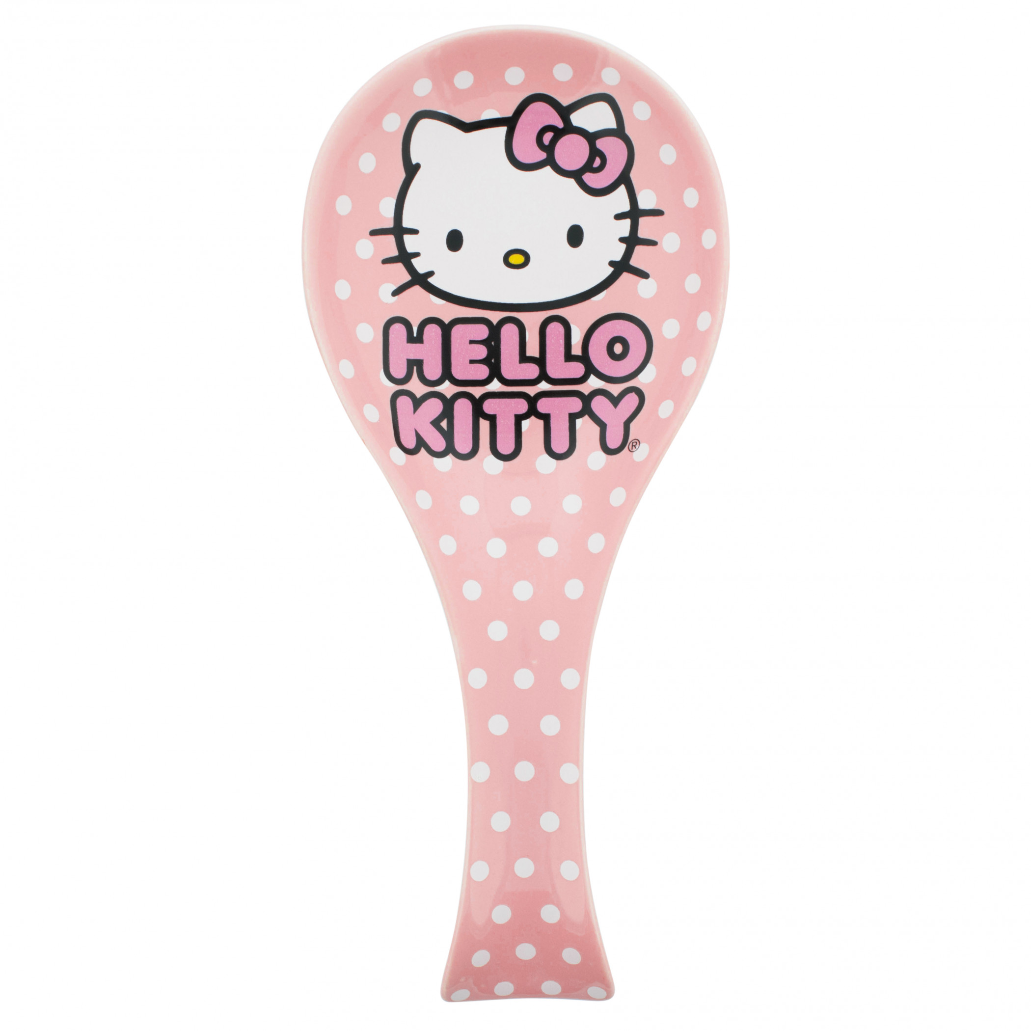 Hello Kitty Polka Dots Ceramic Spoon Rest with Handle