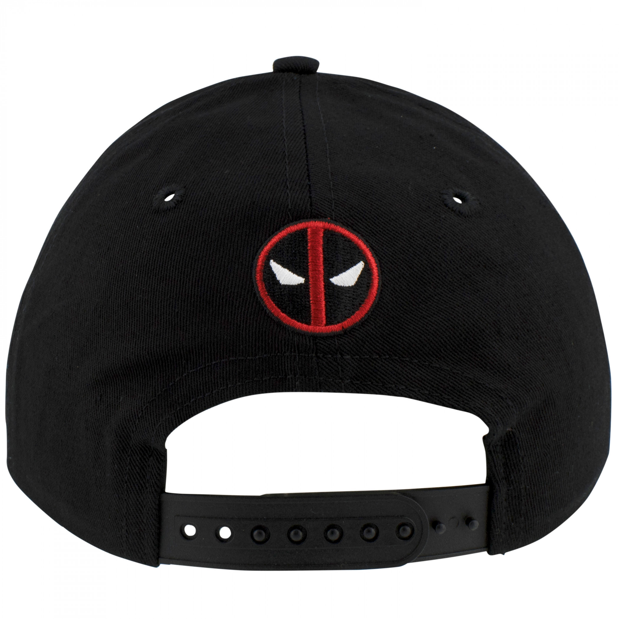 Deadpool Logo Black Snapback Hat