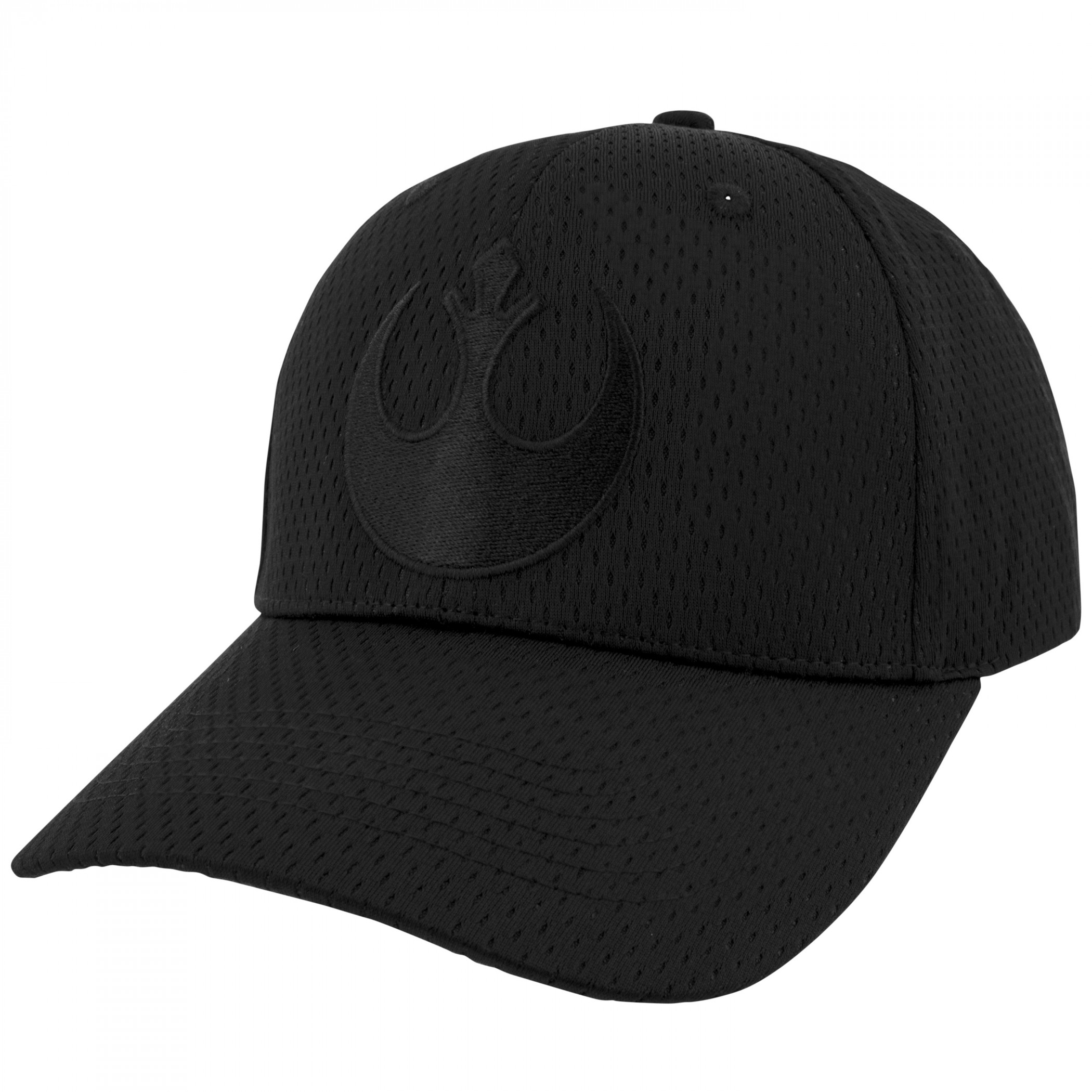 Star Wars Rebel Alliance Logo Black on Black Snapback Hat