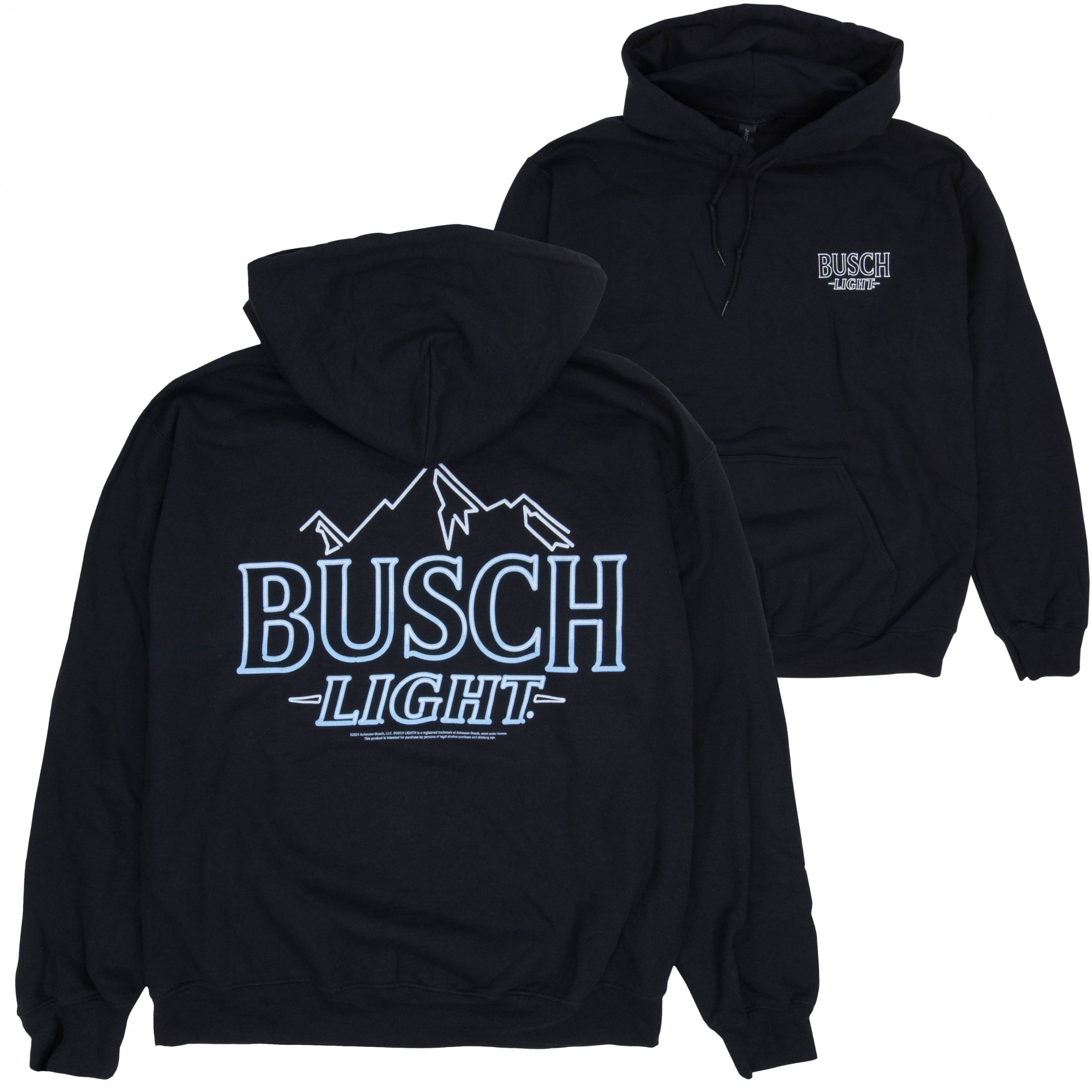 Busch Light Neon Logo Pull-Over Hoodie