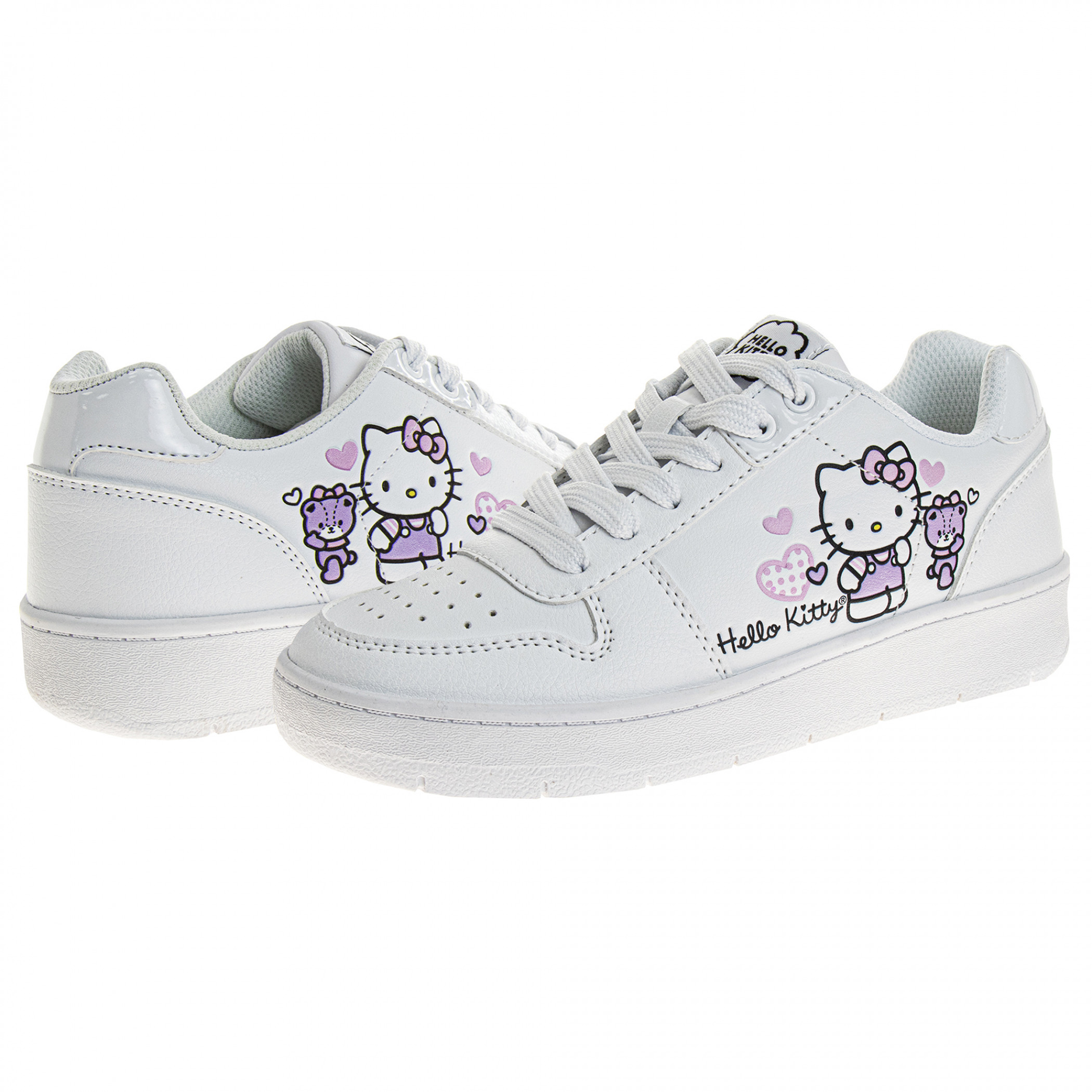 Hello Kitty Pink Hearts Adult's Sneakers