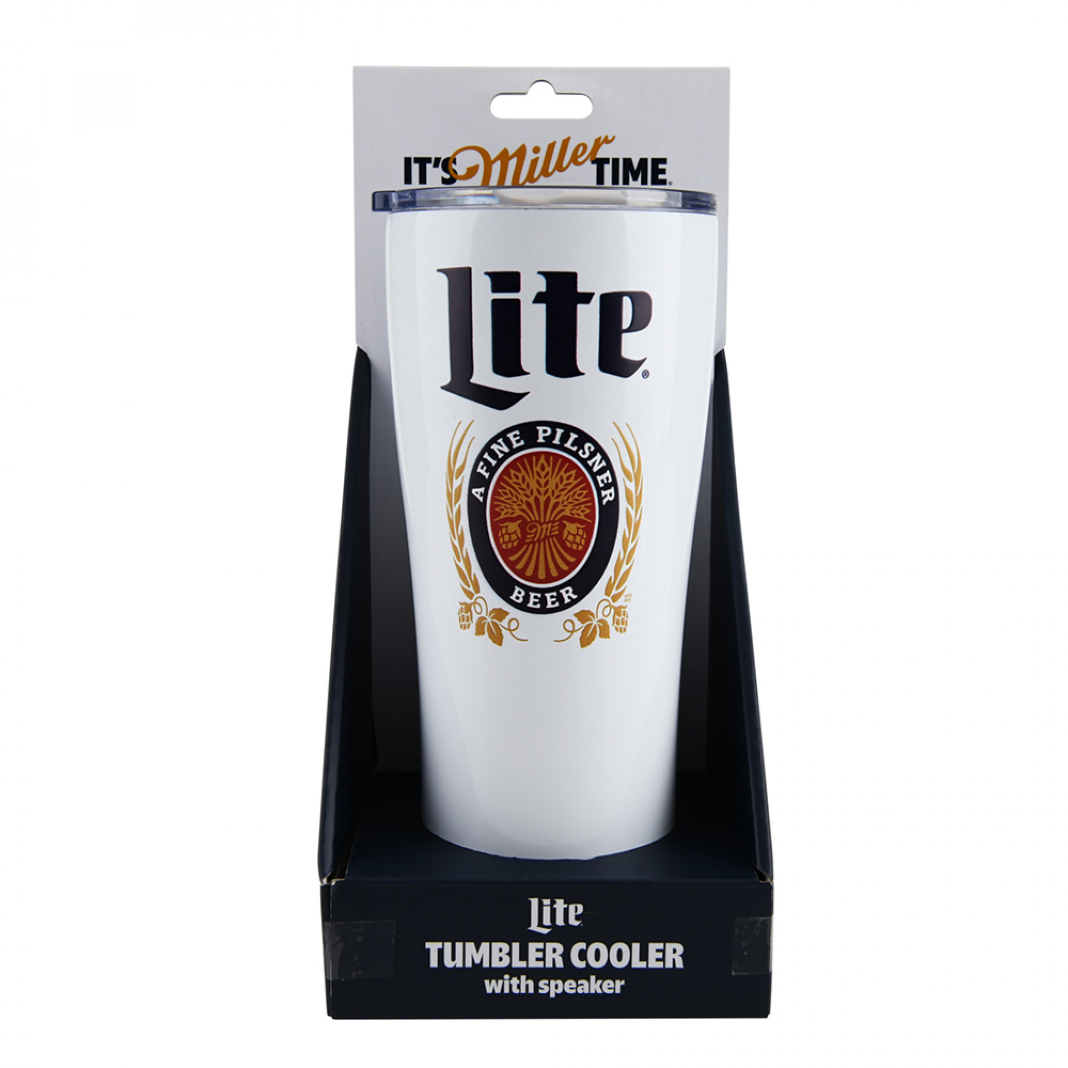 Miller Lite Stainless Steel Tumbler with Built in Bluetooth Speaker