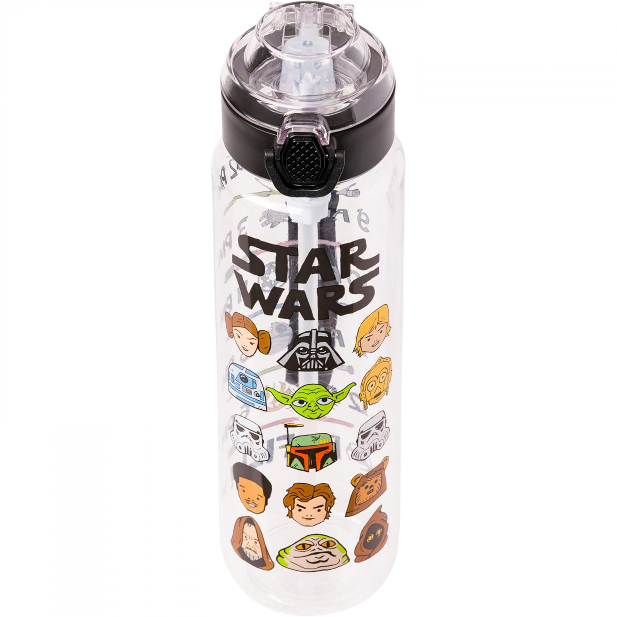 Star Wars Cartoon Characters 33oz Water Bottle with Strap