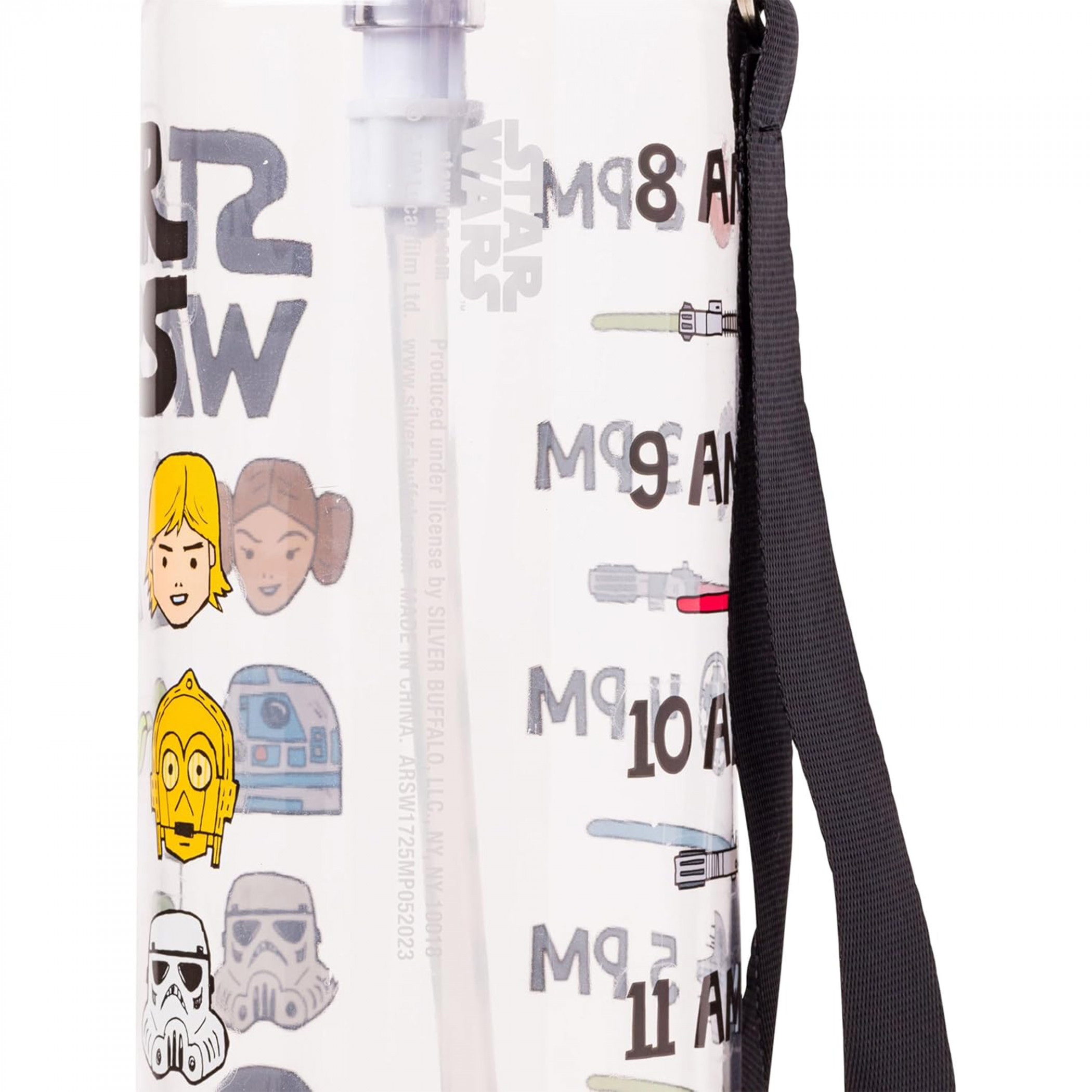 Star Wars Cartoon Characters 33oz Water Bottle with Strap