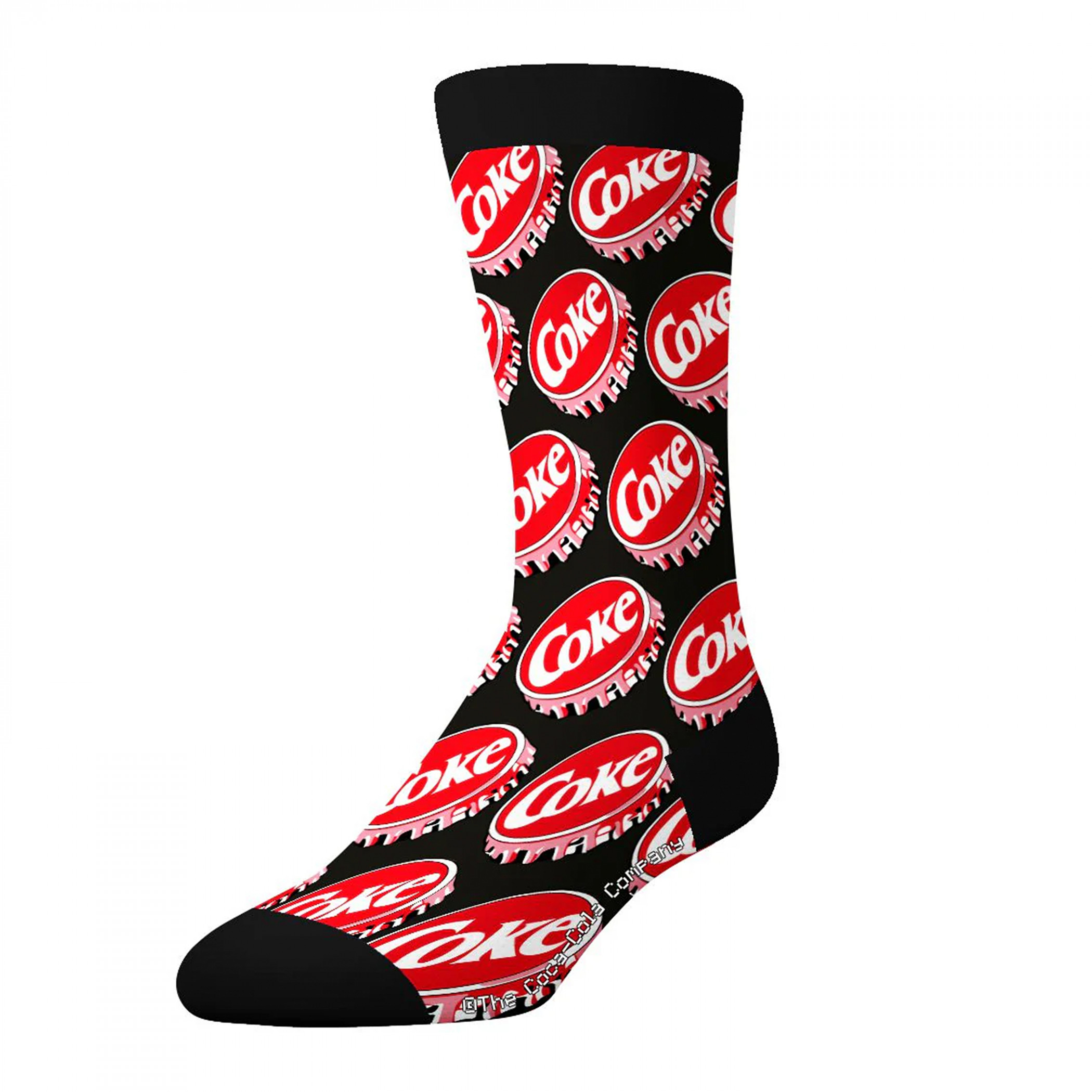 Coca-Cola Adult Crew Socks Logo 3-Pack Crew Socks in Cola Cup