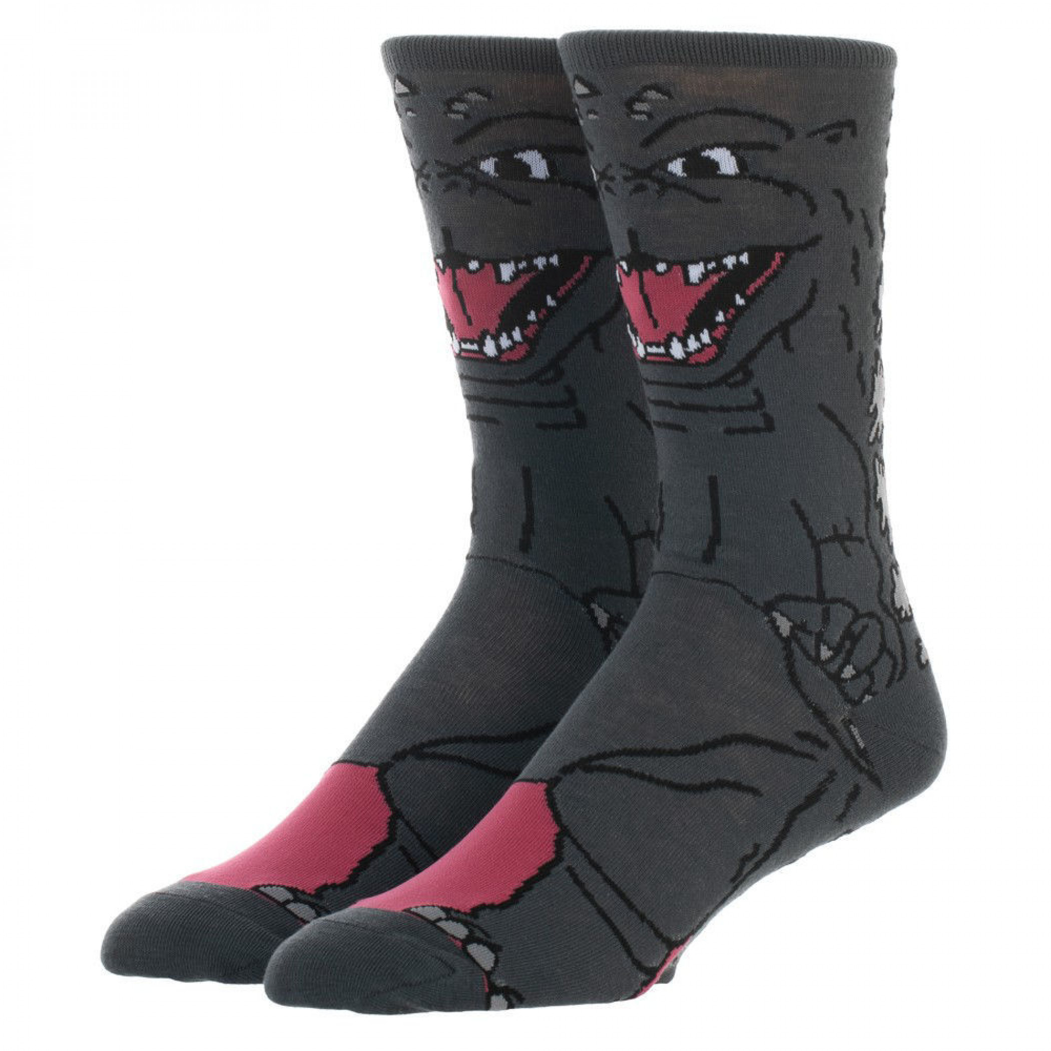 Godzilla 360 Character Print Crew Socks