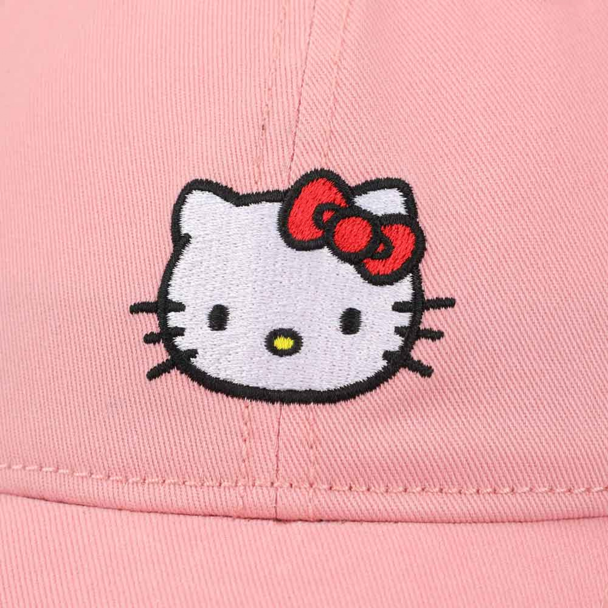 Hello Kitty Embroidered Pink Twill Dad Hat