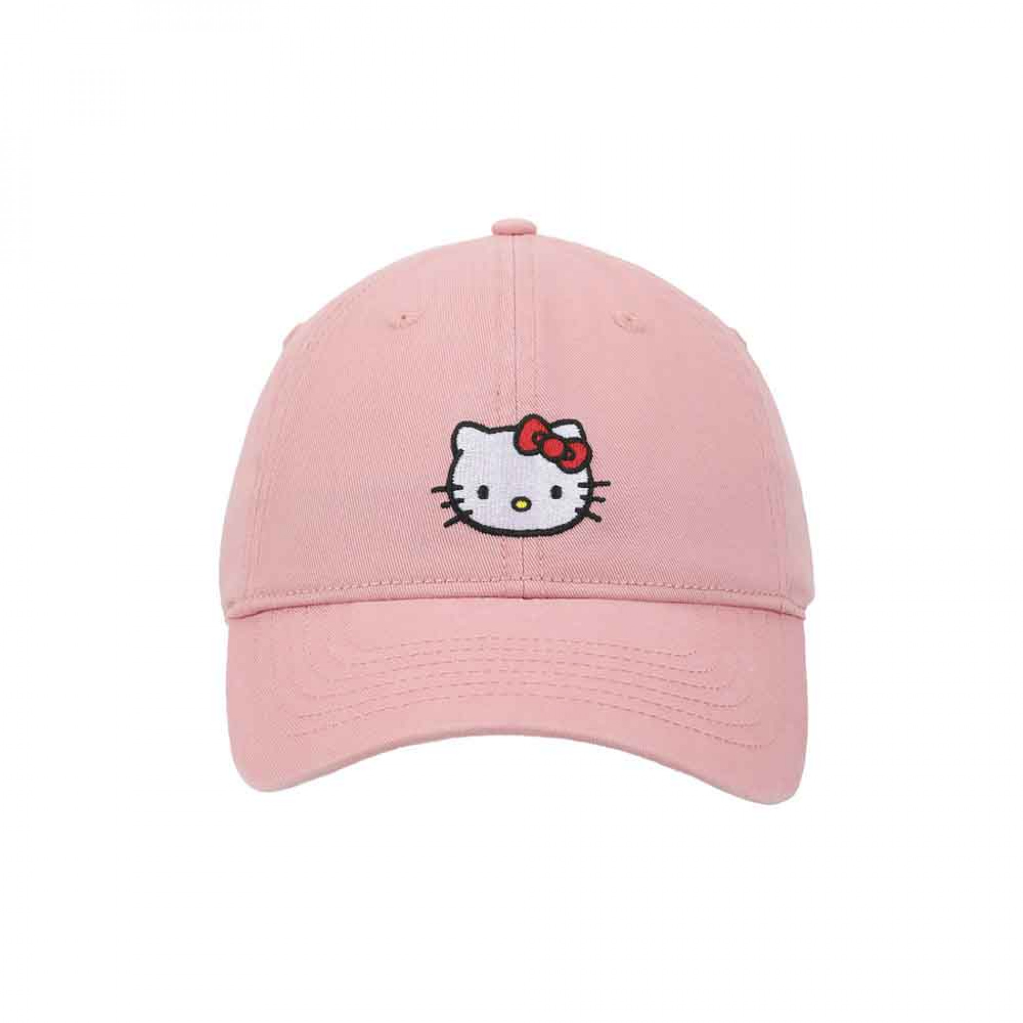 Hello Kitty Embroidered Pink Twill Dad Hat